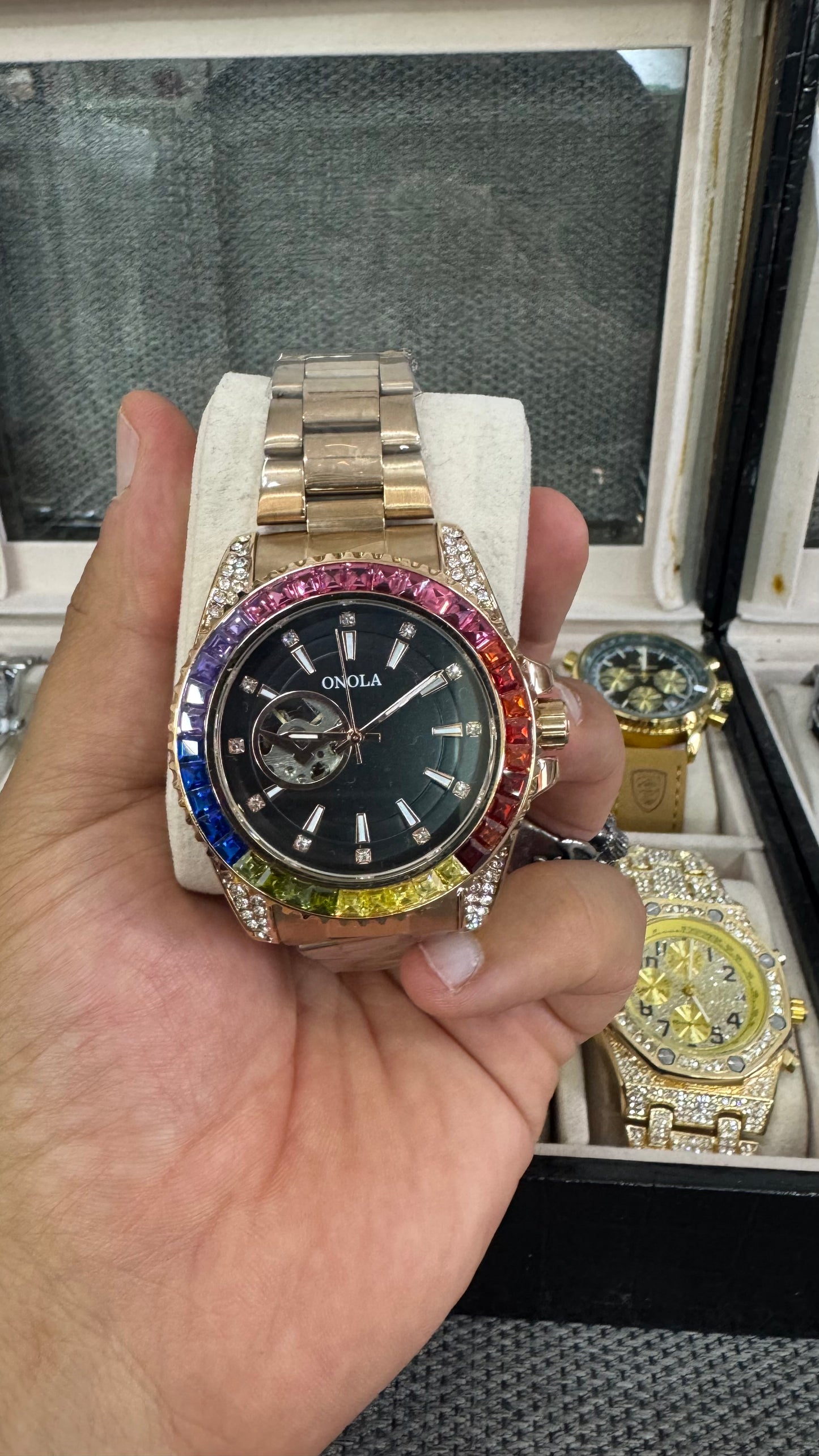 Orologio acciaio oro Rose*22