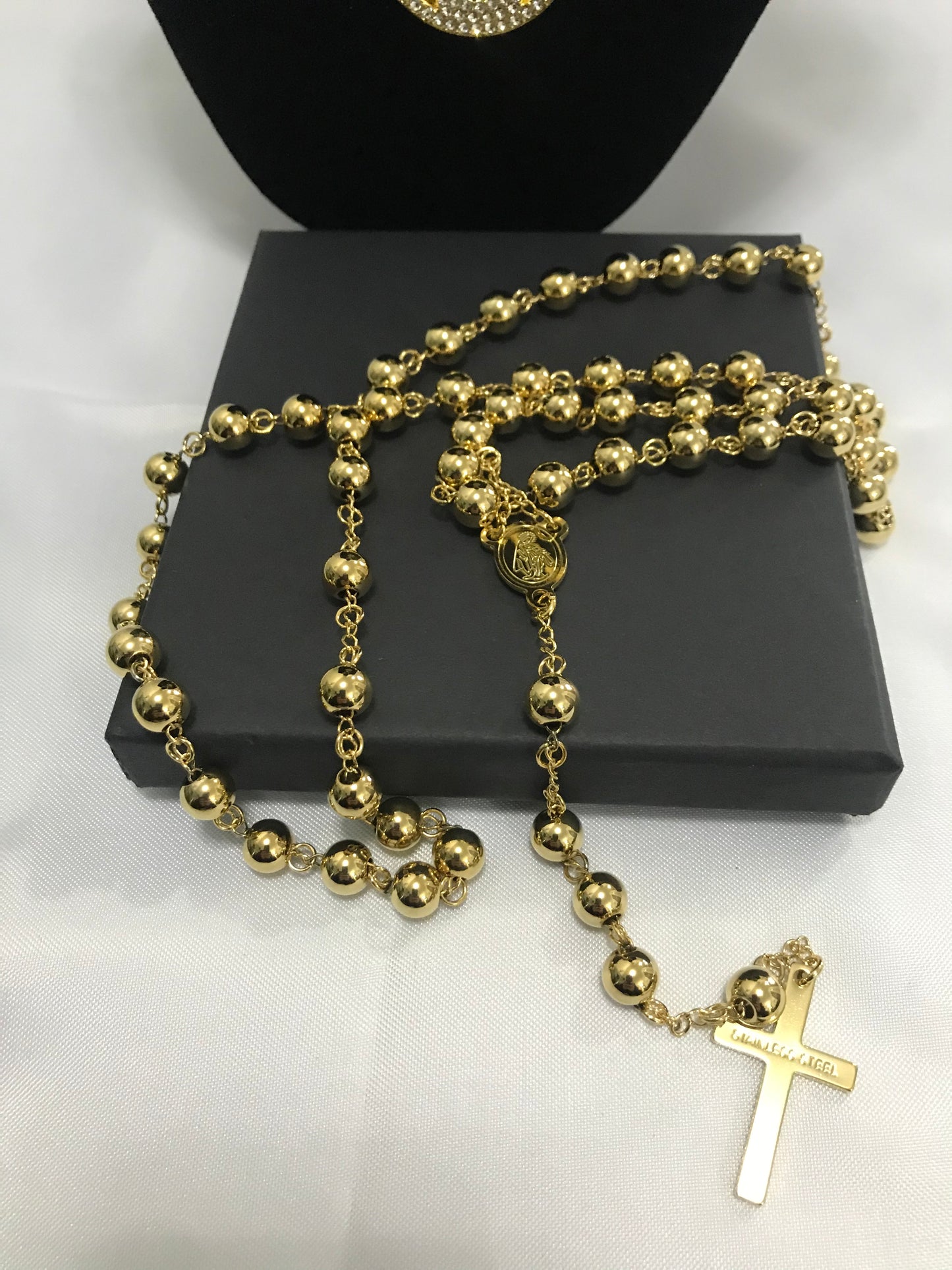 Rosario oro acciaio *28