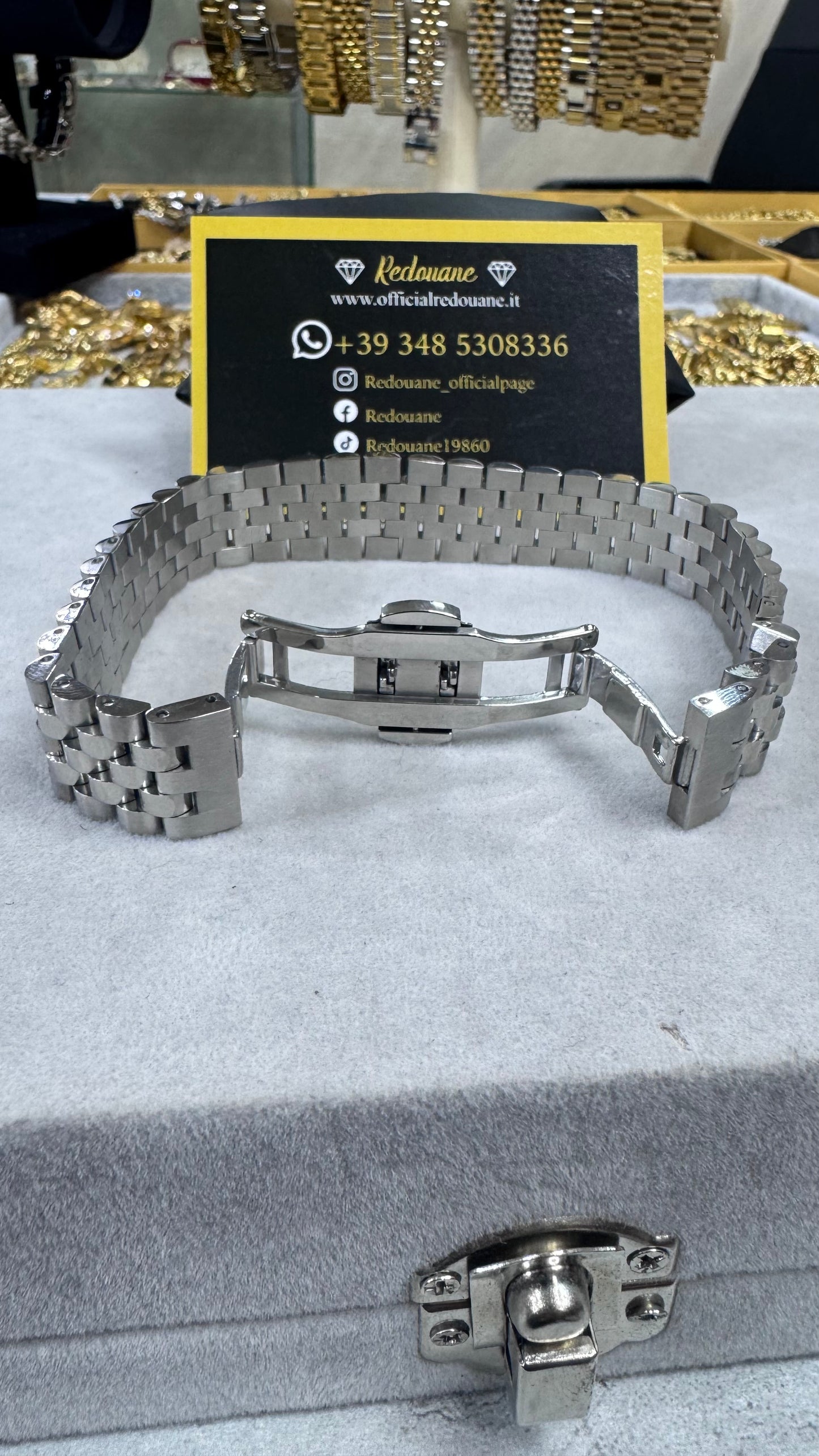 Bracciale modello giubileo acciaio argento *57