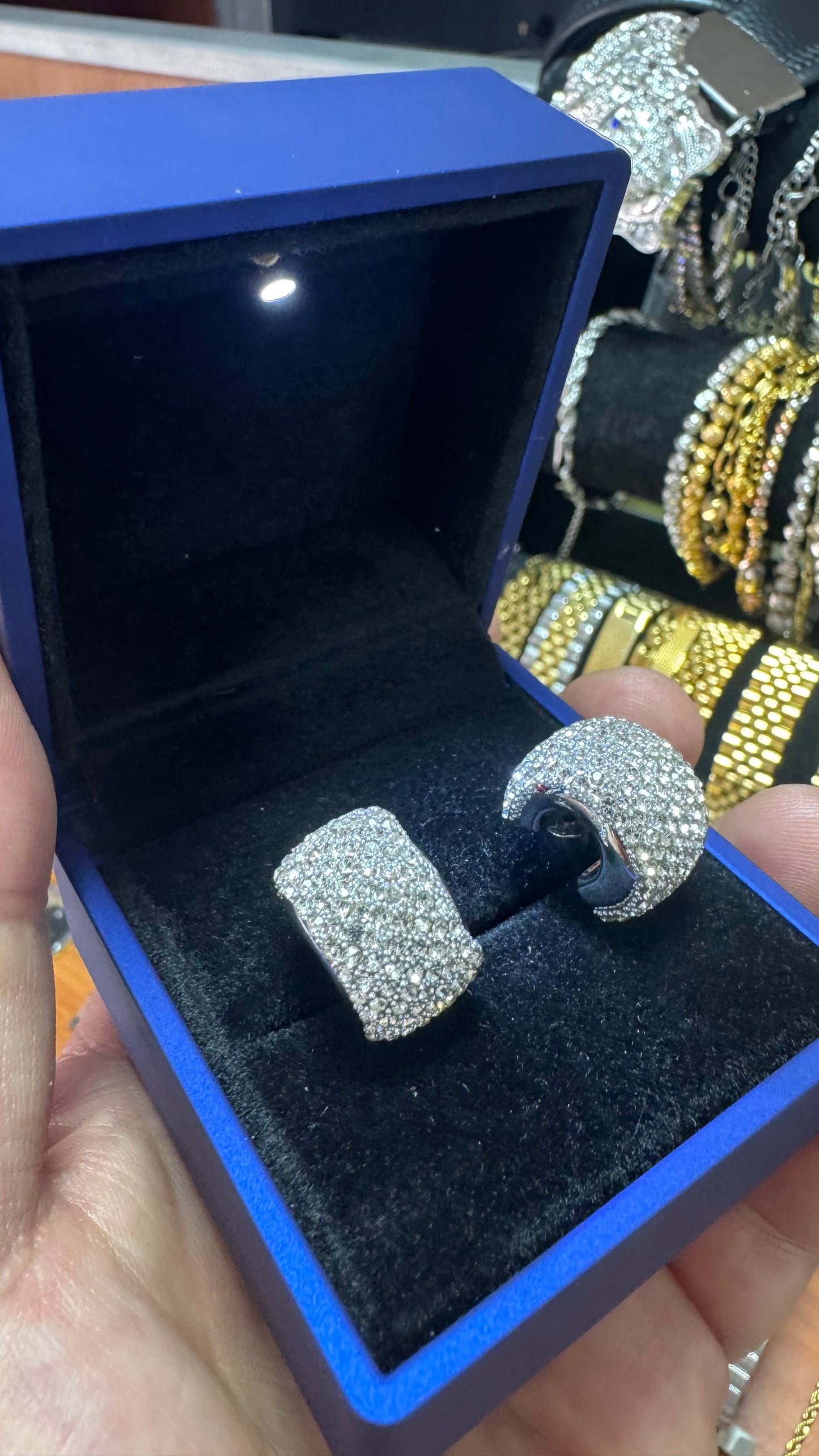 Orecchini Diamond argento acciaio *34