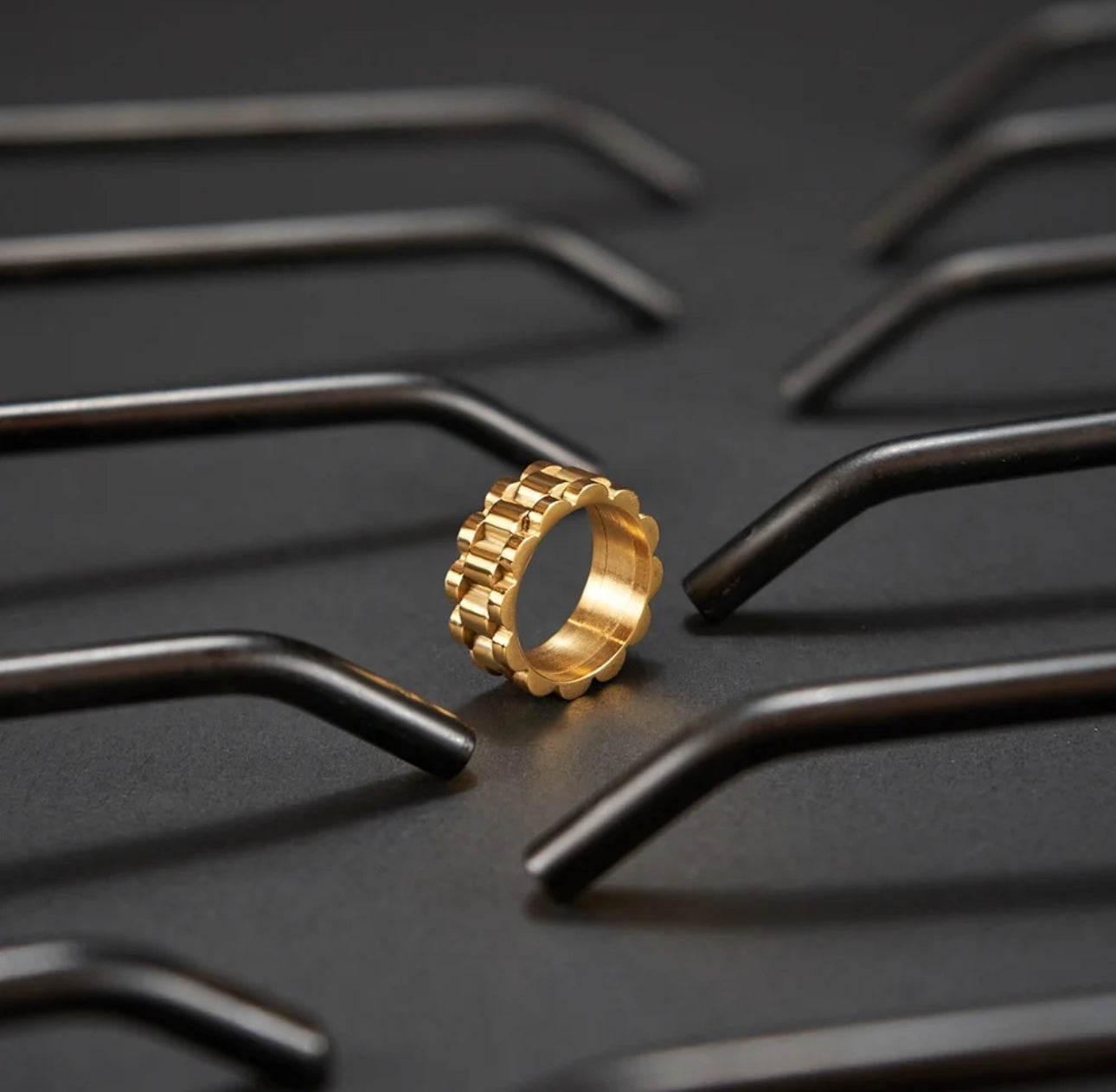Anello acciaio unisex *10