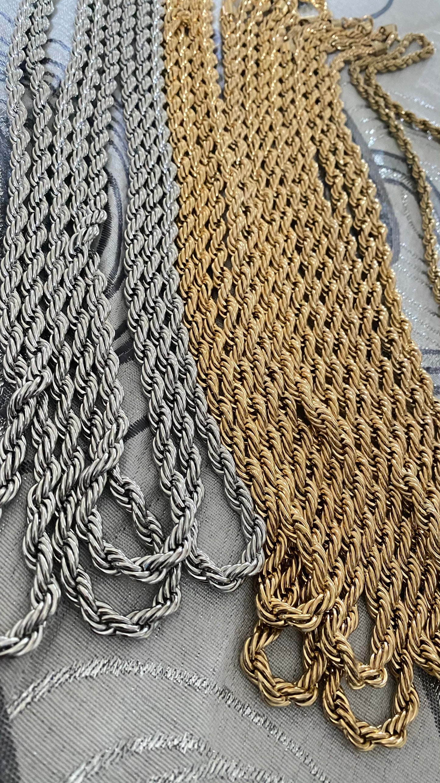 Collana lunga 80 cm acciaio *05