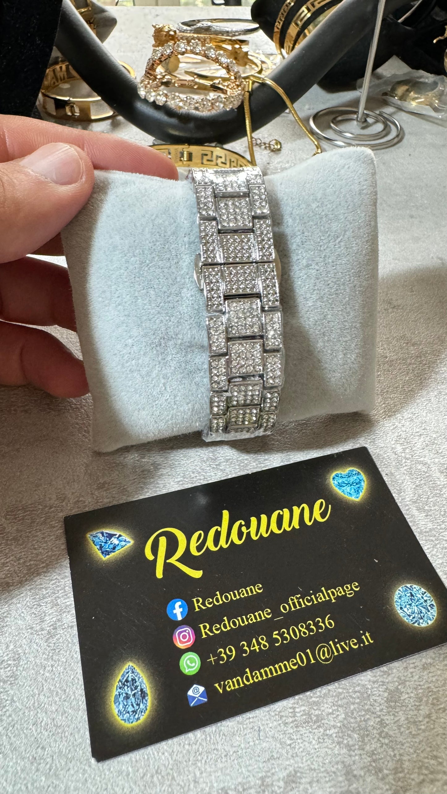 Orologio diamond color argento *05
