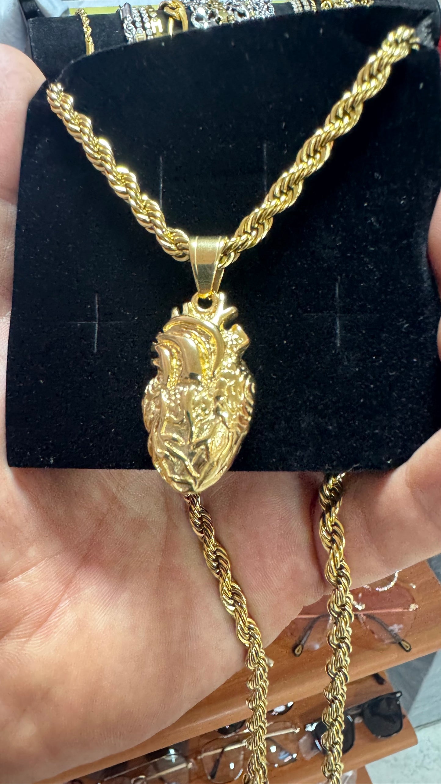 Combo kit Cuore acciaio oro *125