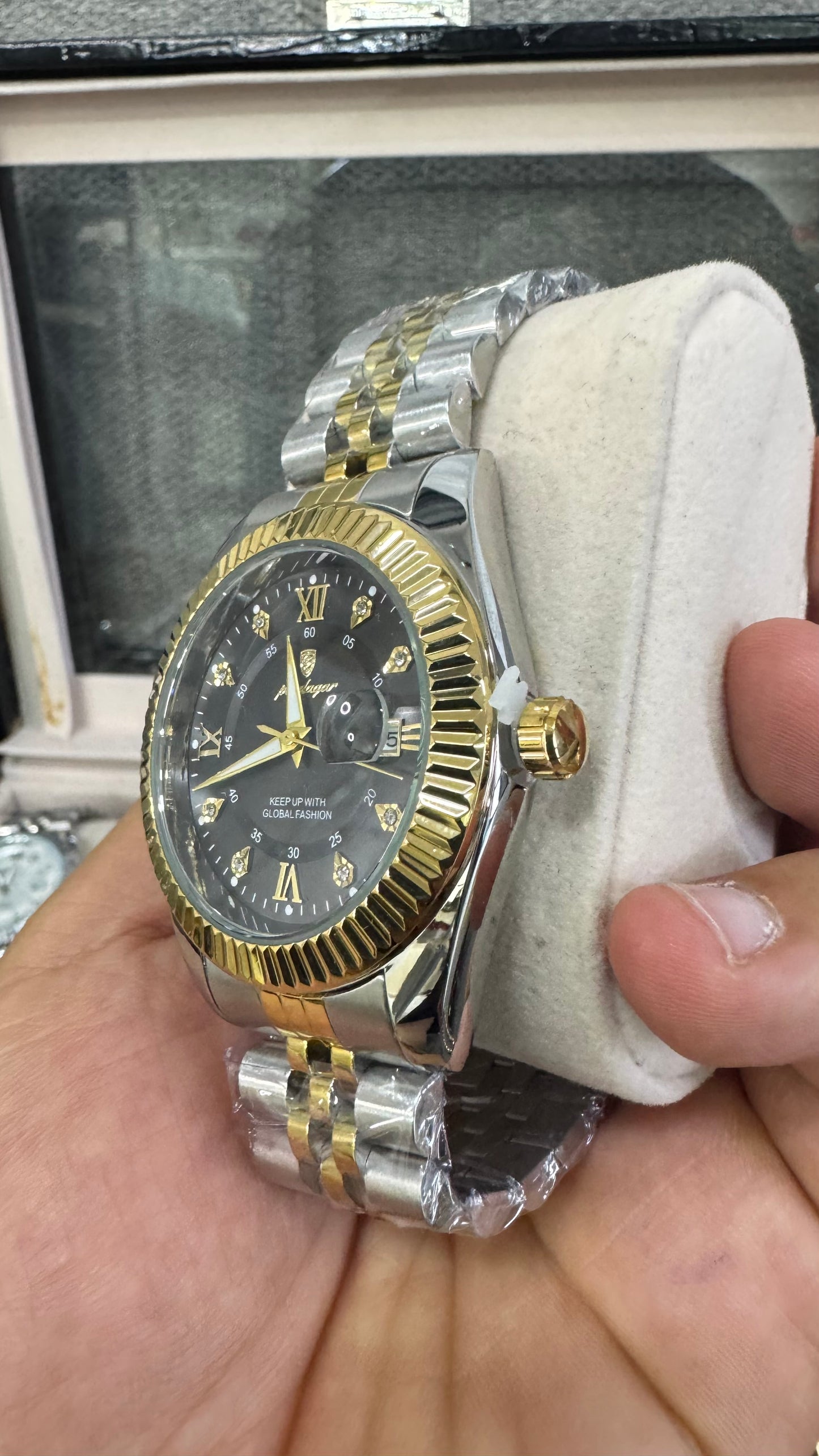 Orologio acciaio oro e argento *27