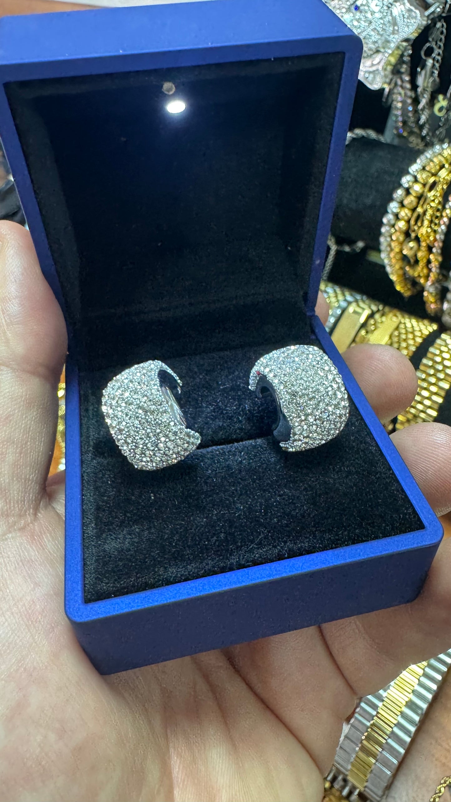 Orecchini Diamond argento acciaio *34