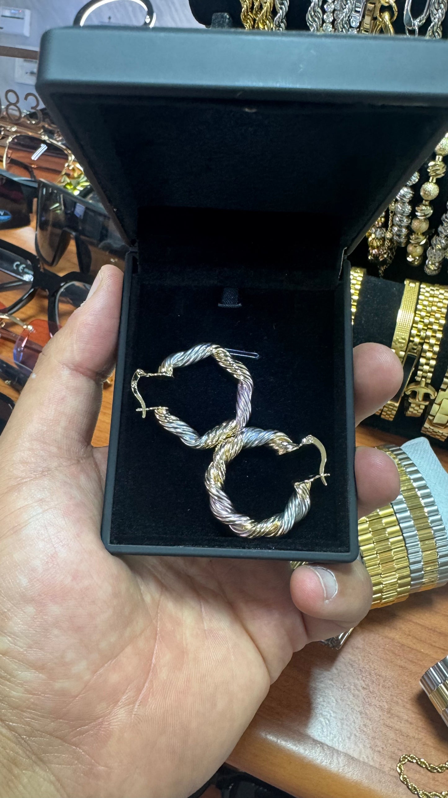 Orecchini intrecciati donna *43