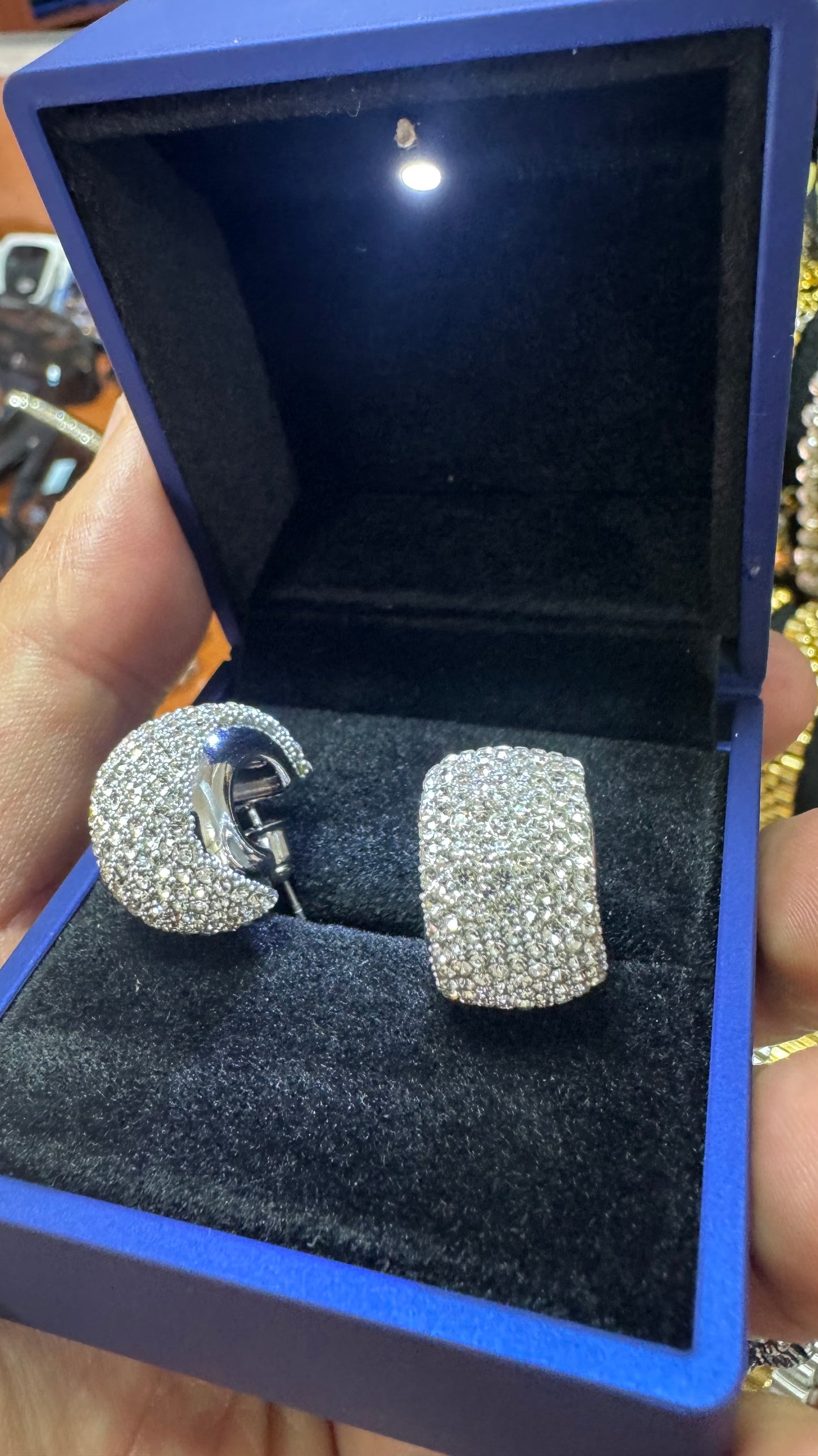 Orecchini Diamond argento acciaio *34