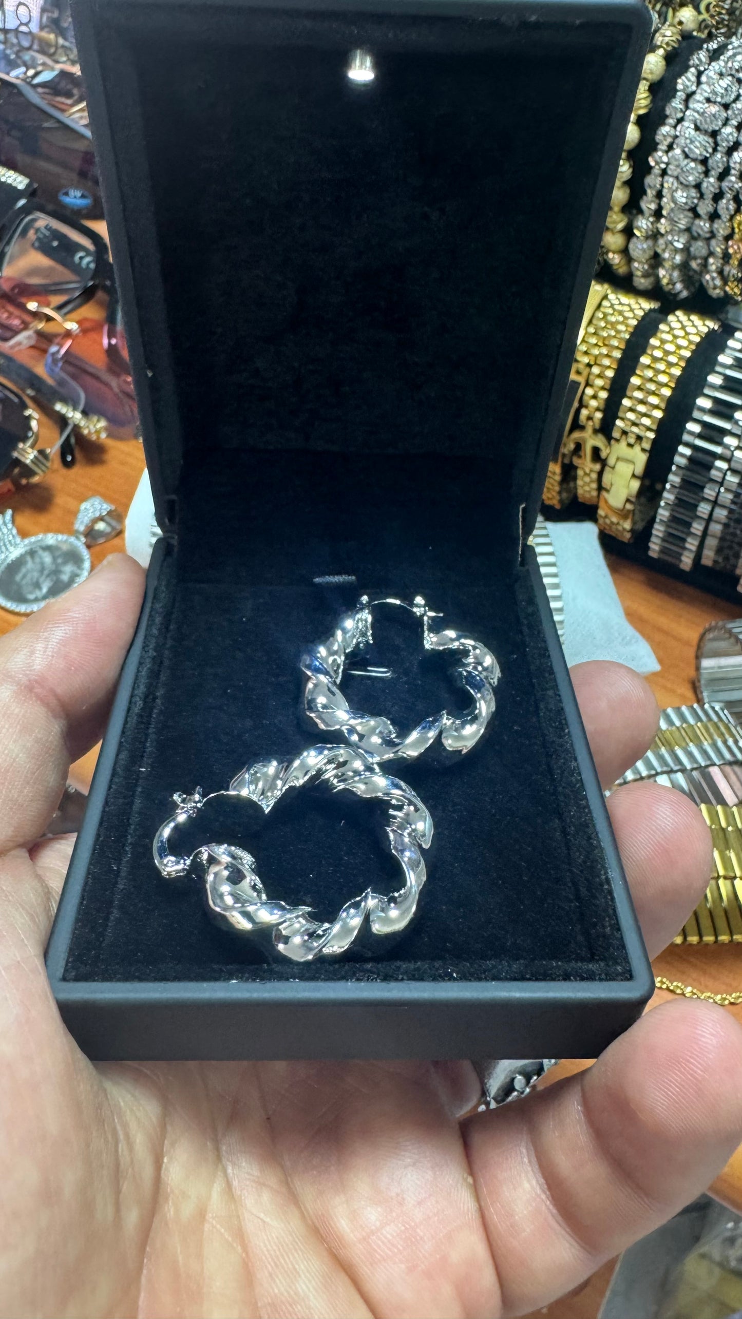 Orecchini intrecciati donna *38