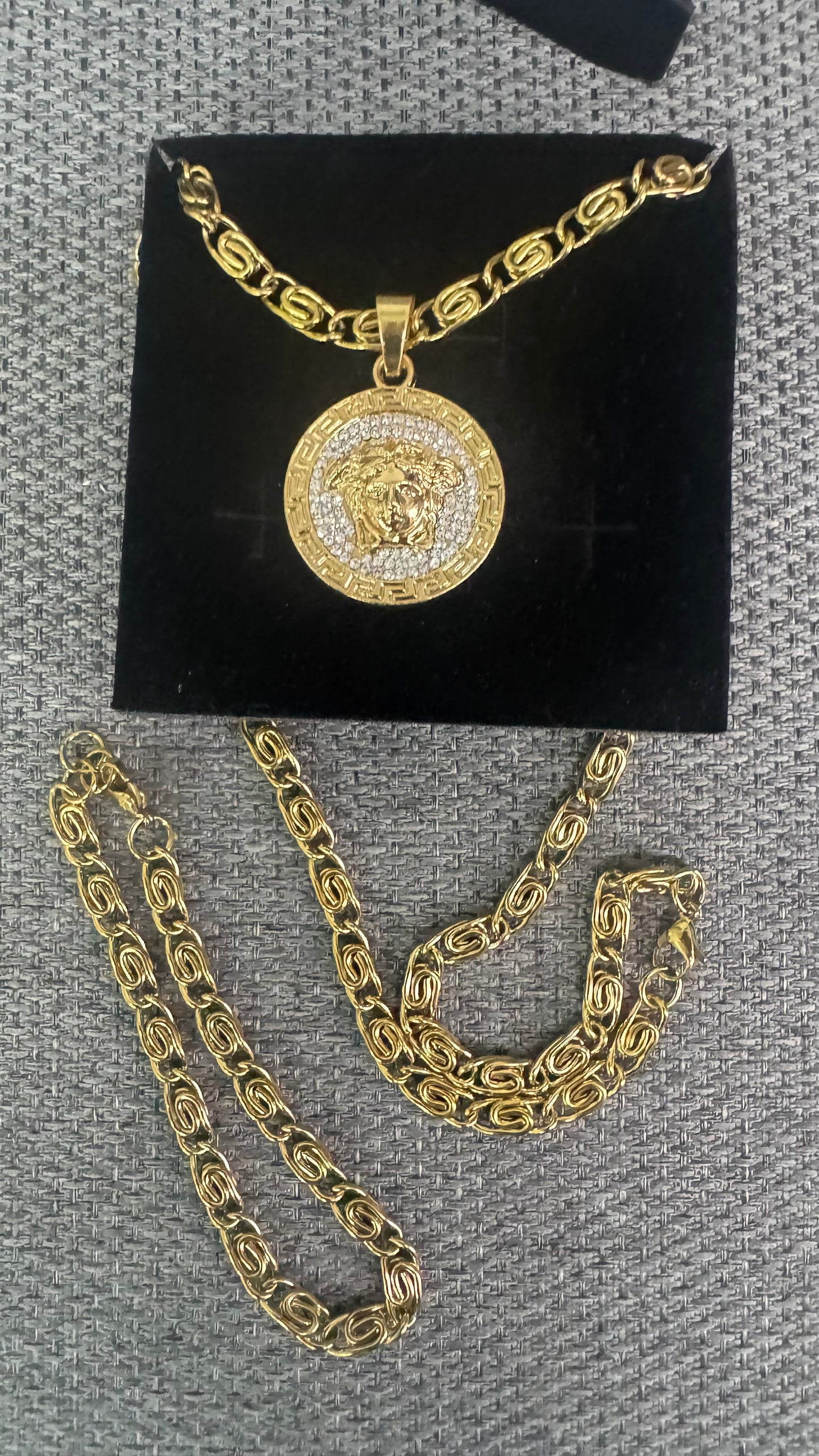Combo kit medusa acciaio oro *129