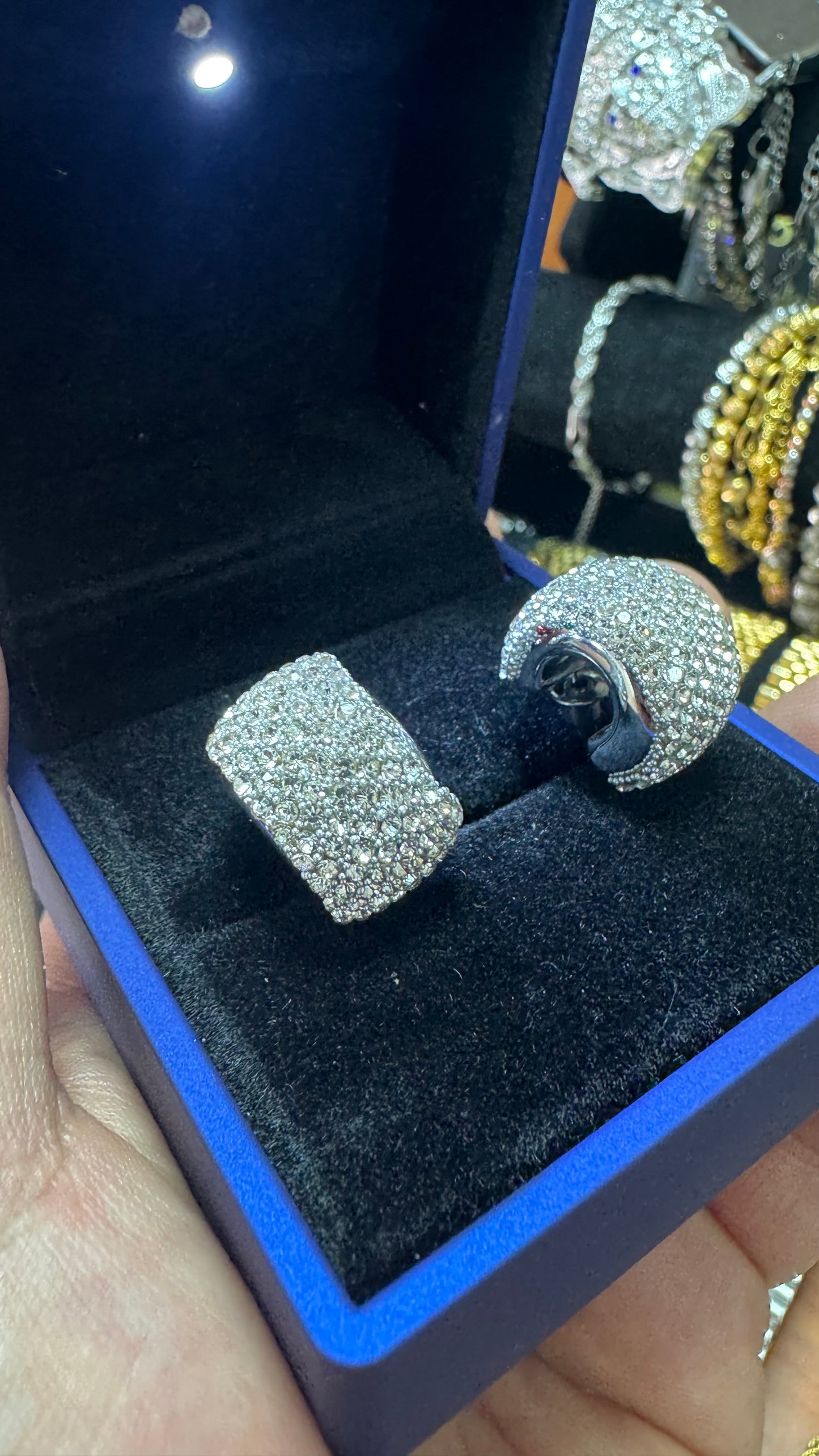 Orecchini Diamond argento acciaio *34