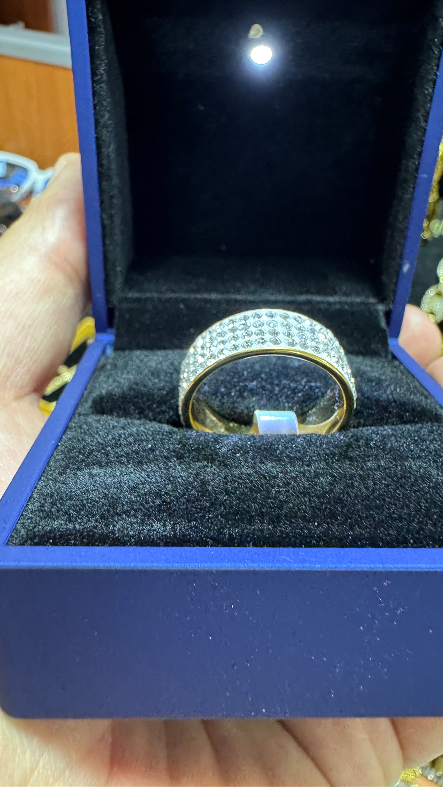 Anello acciaio Diamond *45