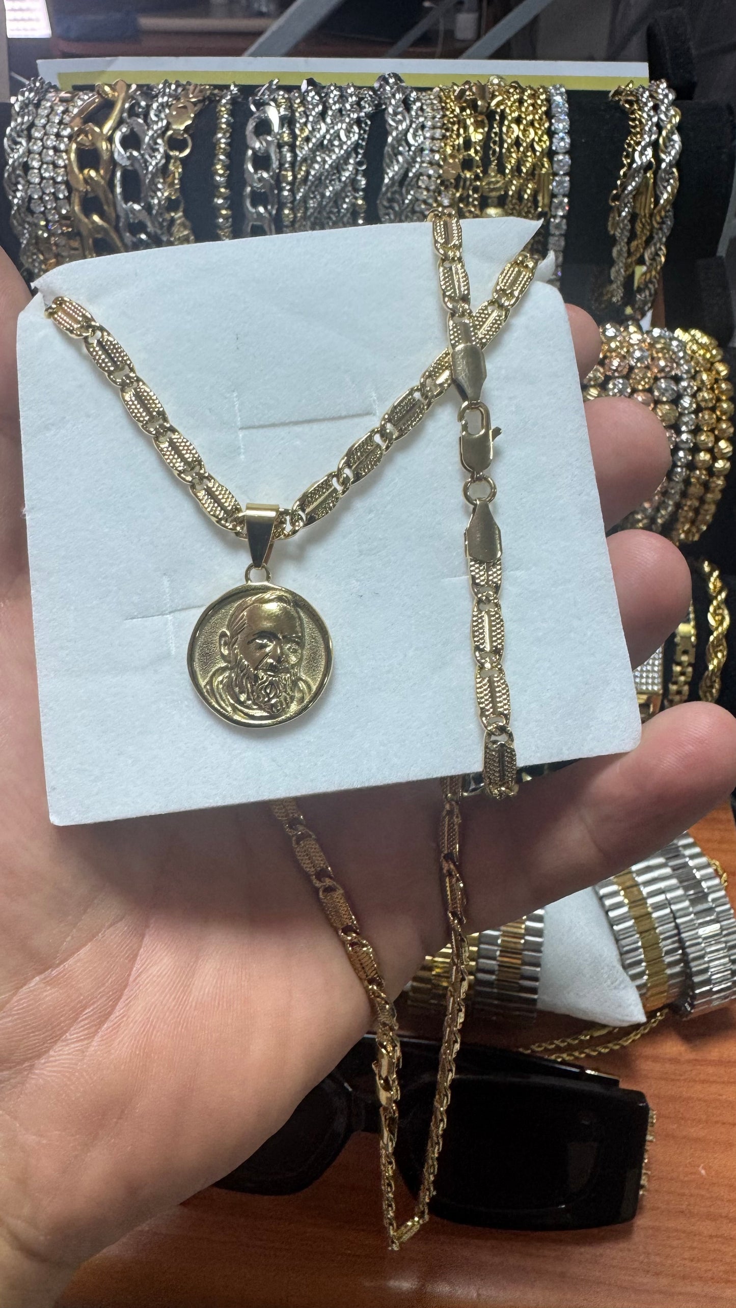 Combo kit Padre pio acciaio oro *121