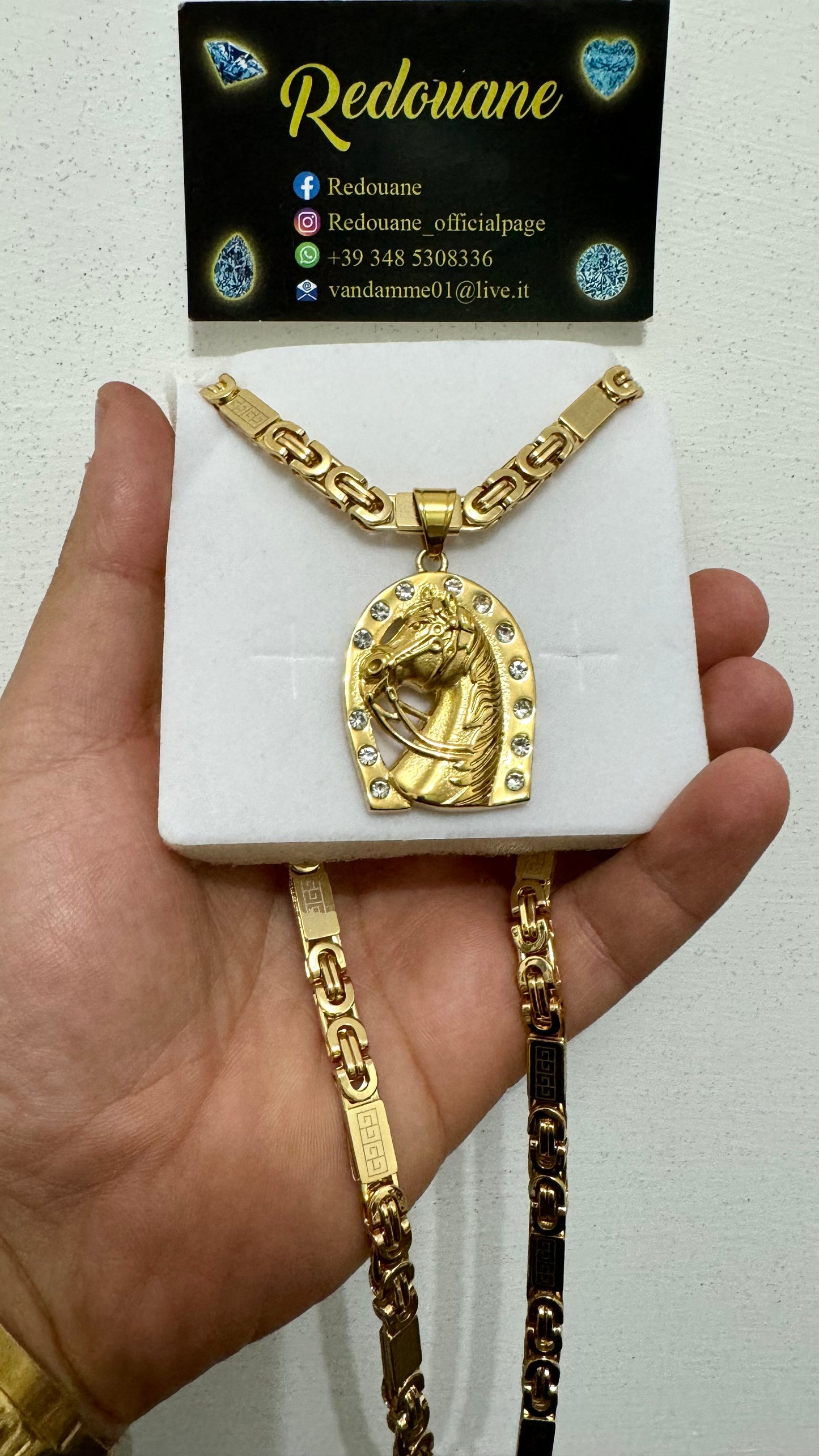 Combo kit cavallo acciaio oro *28
