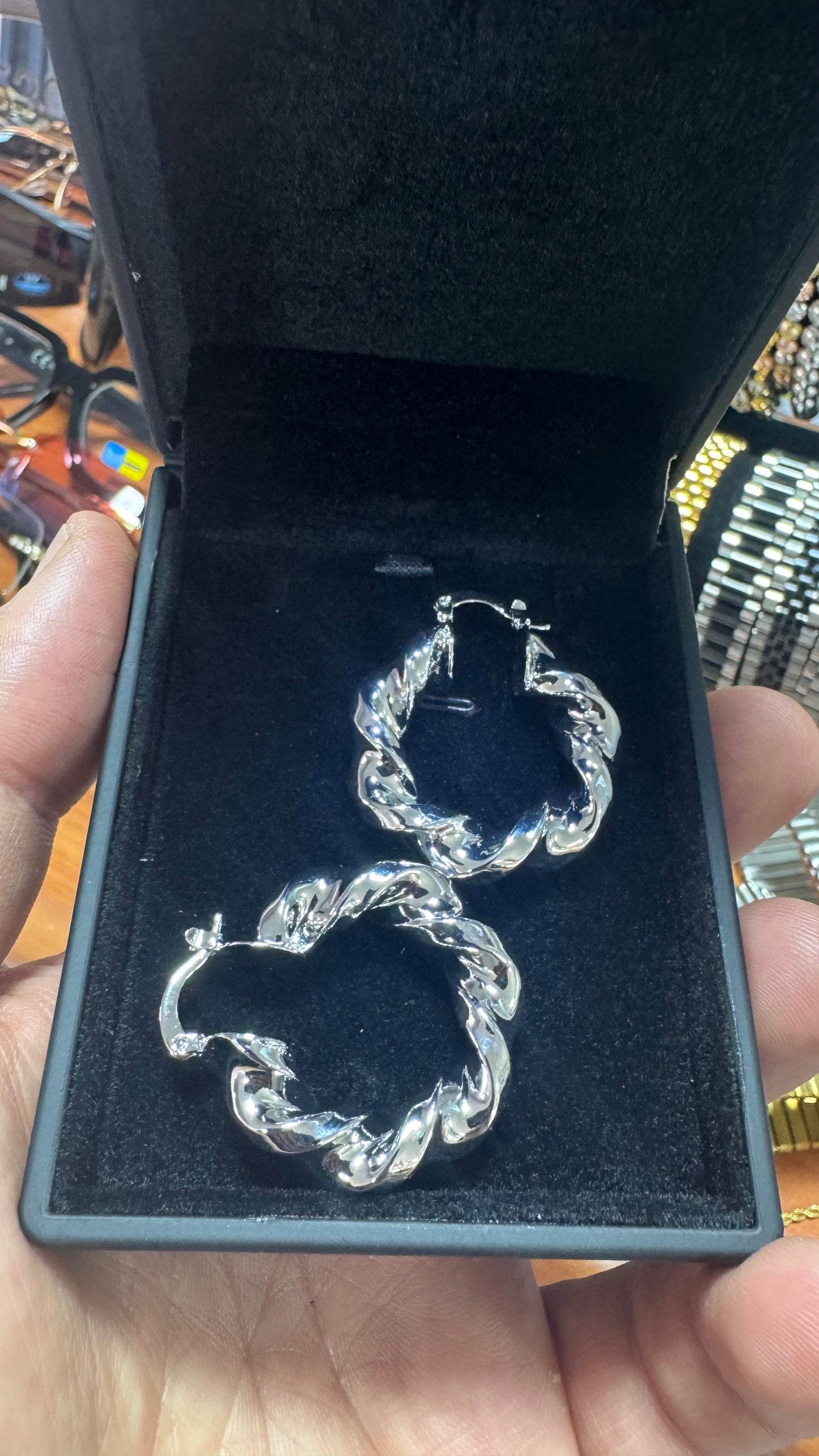 Orecchini intrecciati donna *38