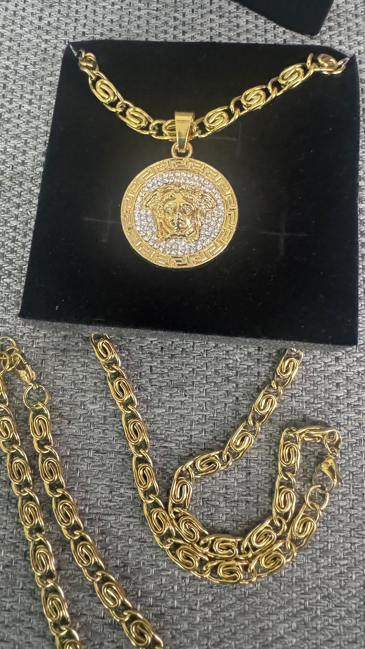 Combo kit medusa acciaio oro *129
