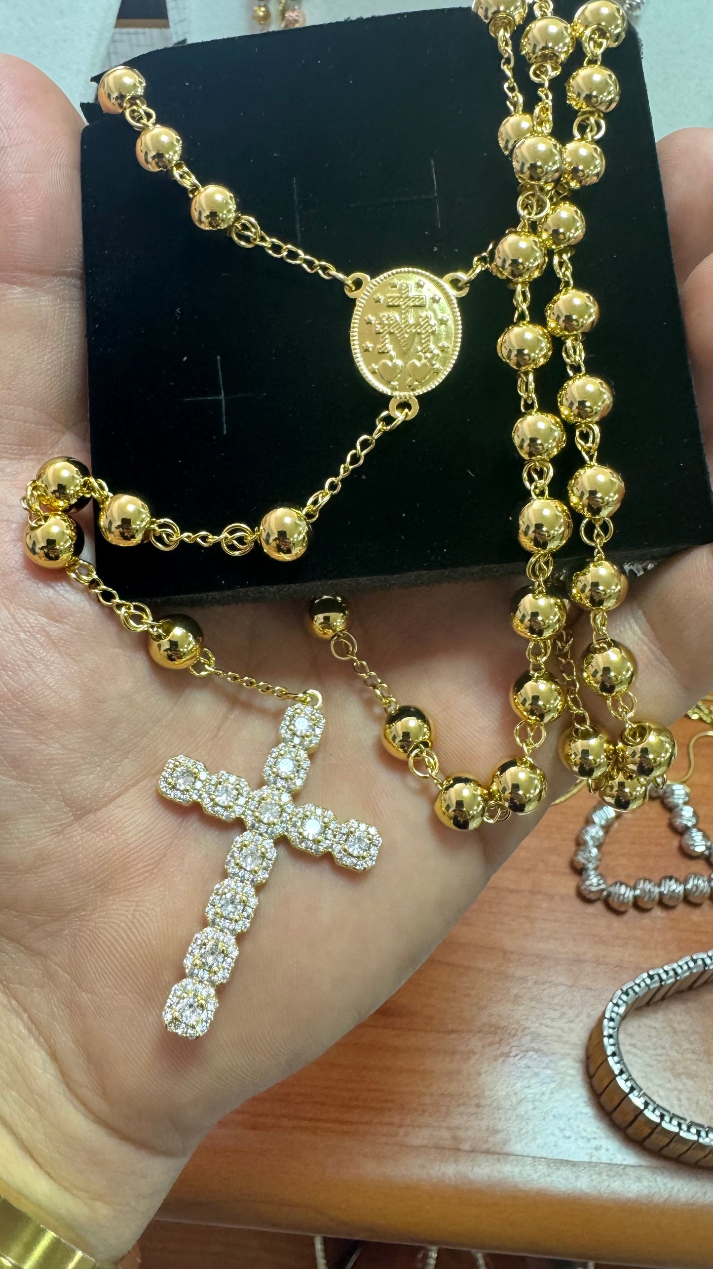 Rosario acciaio oro*16