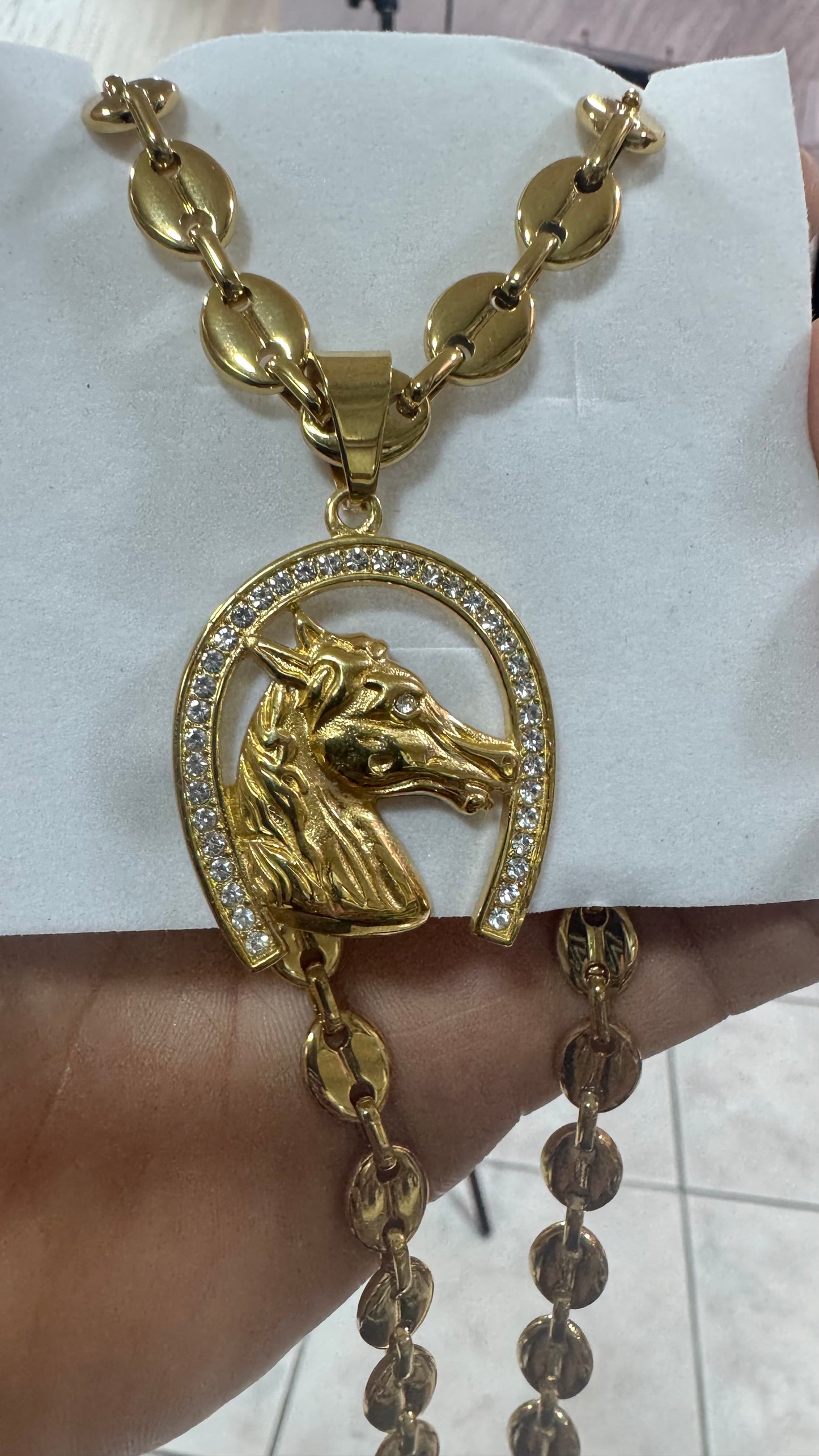 Combo kit cavallo acciaio oro *147