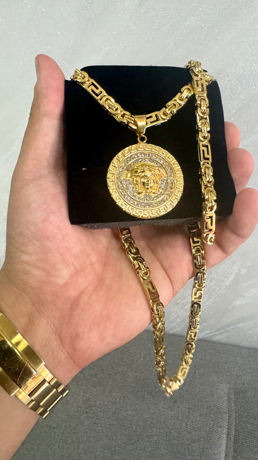 Combo kit medusa acciaio oro *118