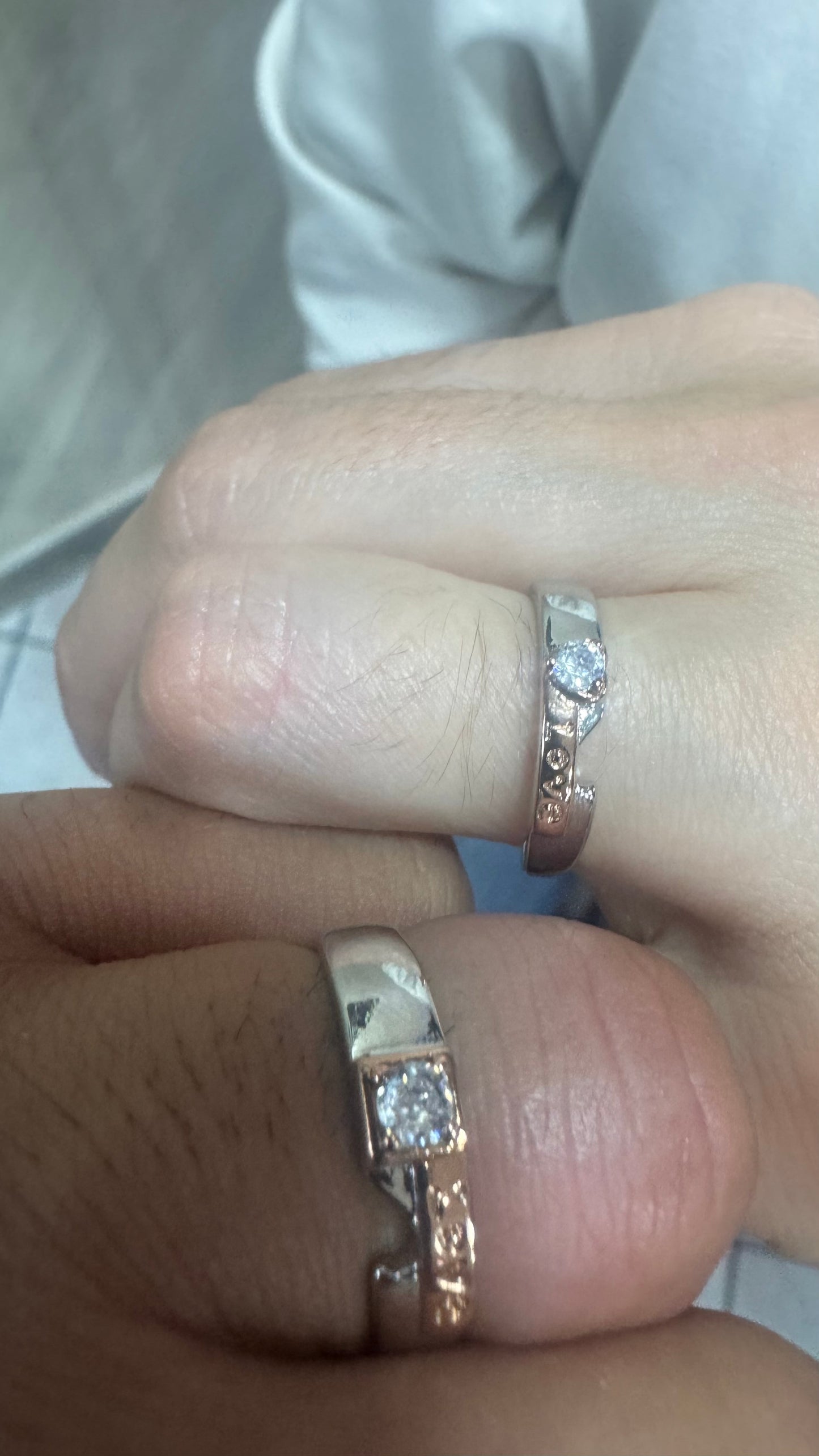 Coppia fedi/fedine Argento *08