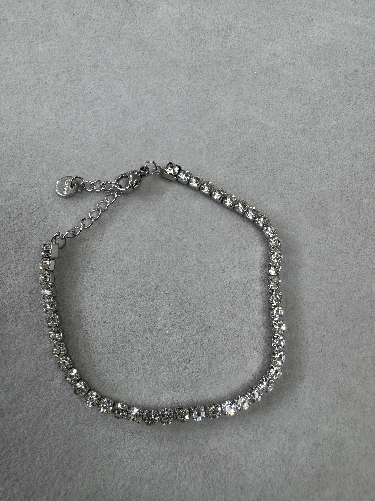 Bracciale tennis colore argento *68