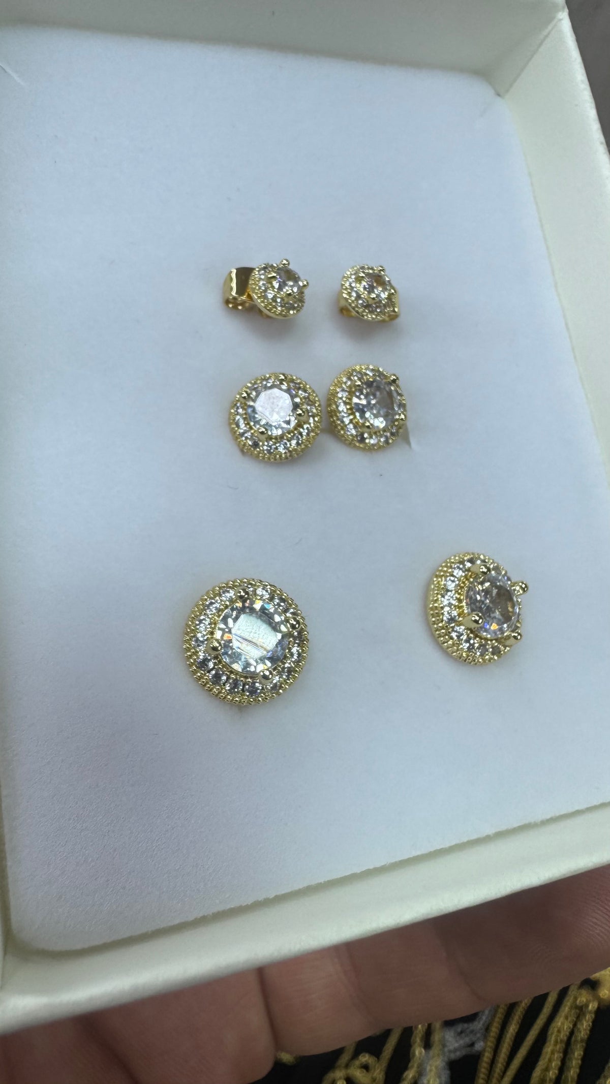 Orecchini Punto luce modello Ronaldo X 3 coppie *0007