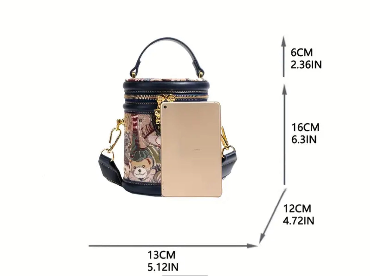 Borsetta a tracolla bauletto * 03