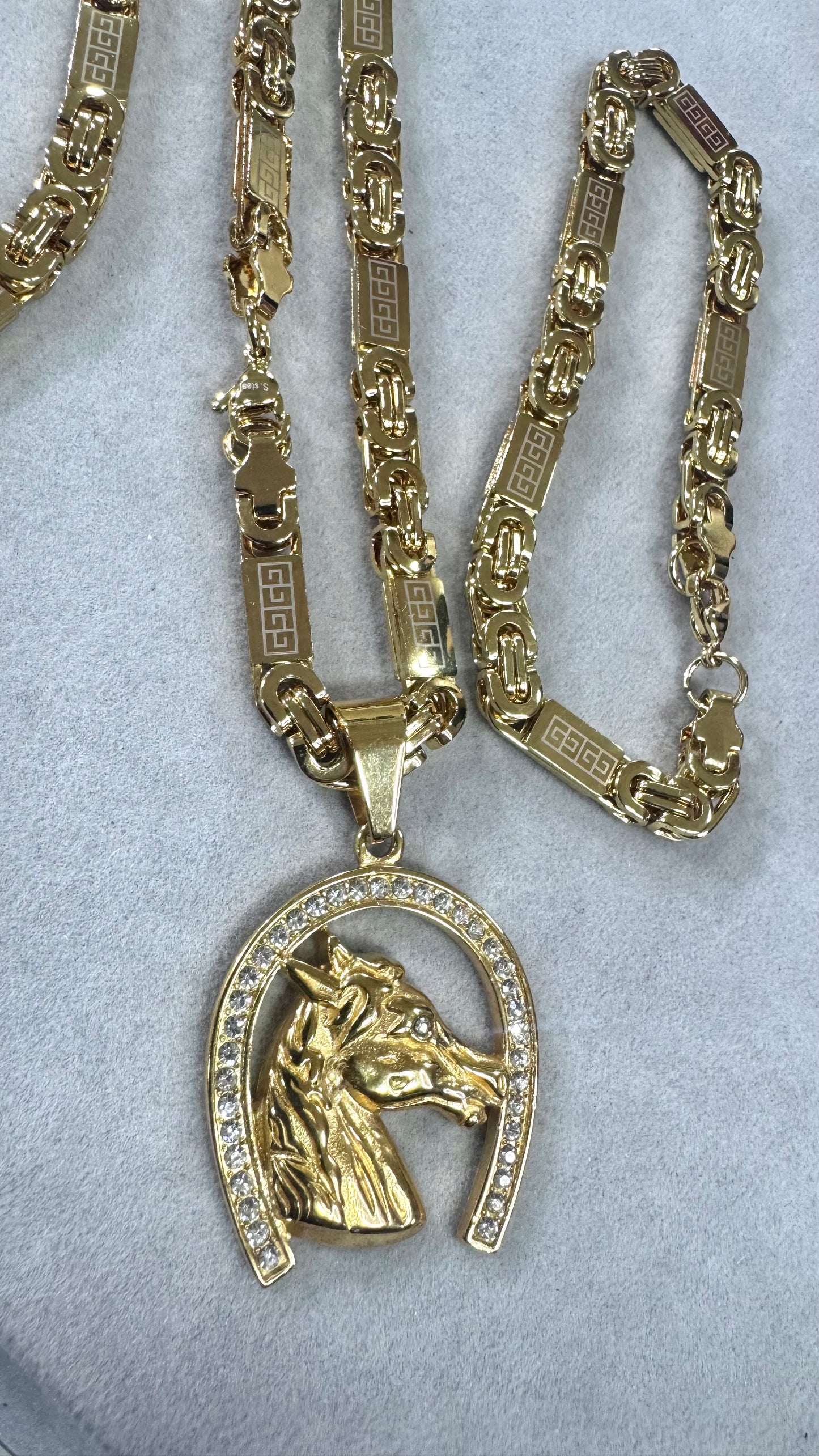 combo kit cavallo Acciaio oro*195