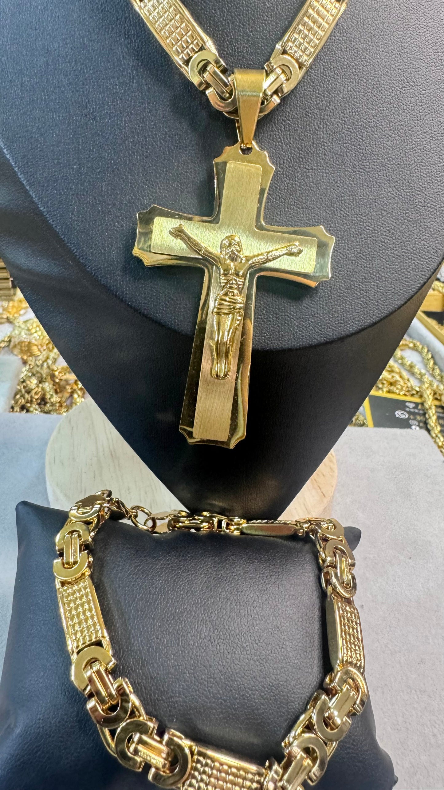 combo kit croce Acciaio oro*181