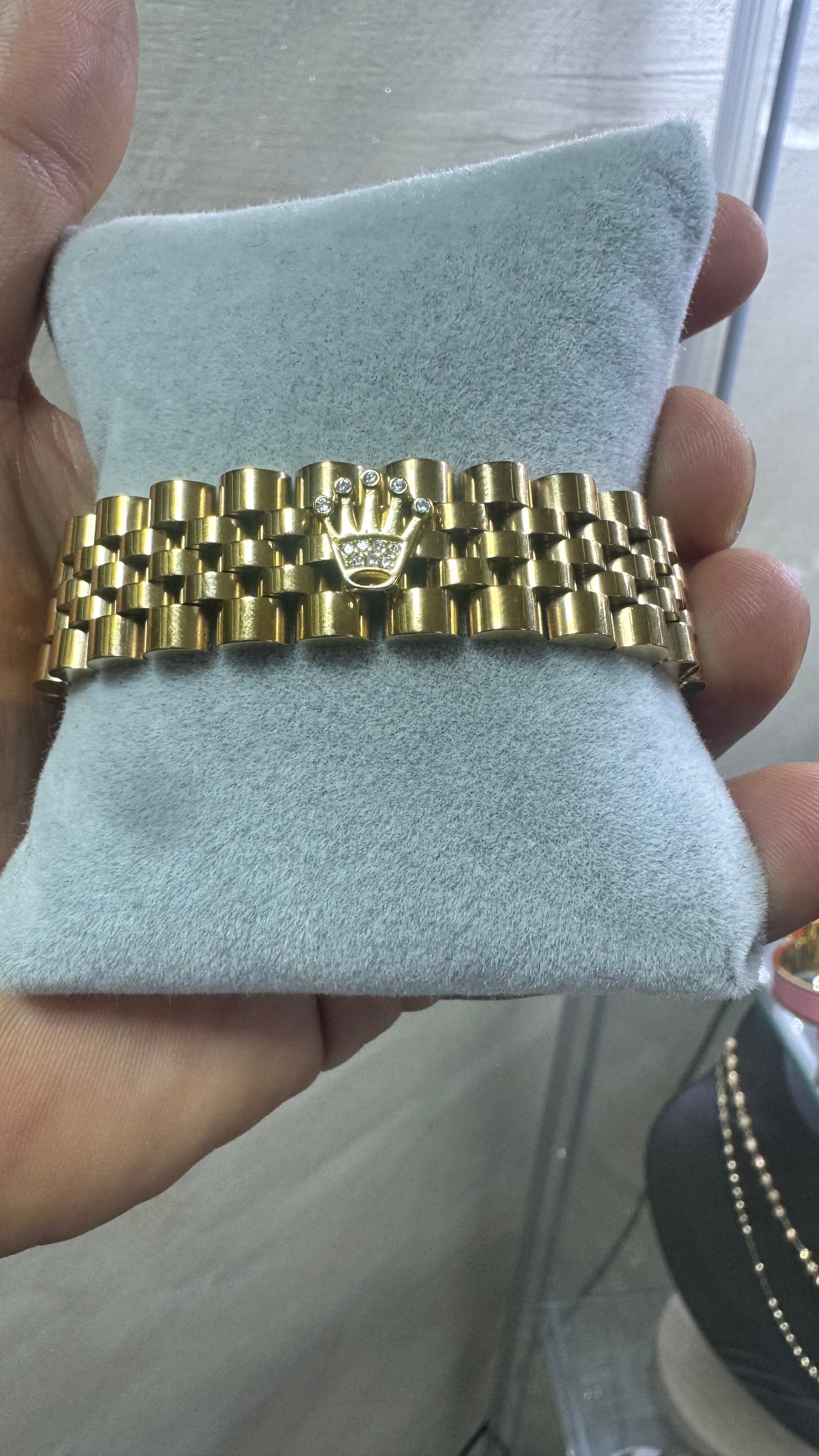 Bracciale giubileo con corona acciaio *38