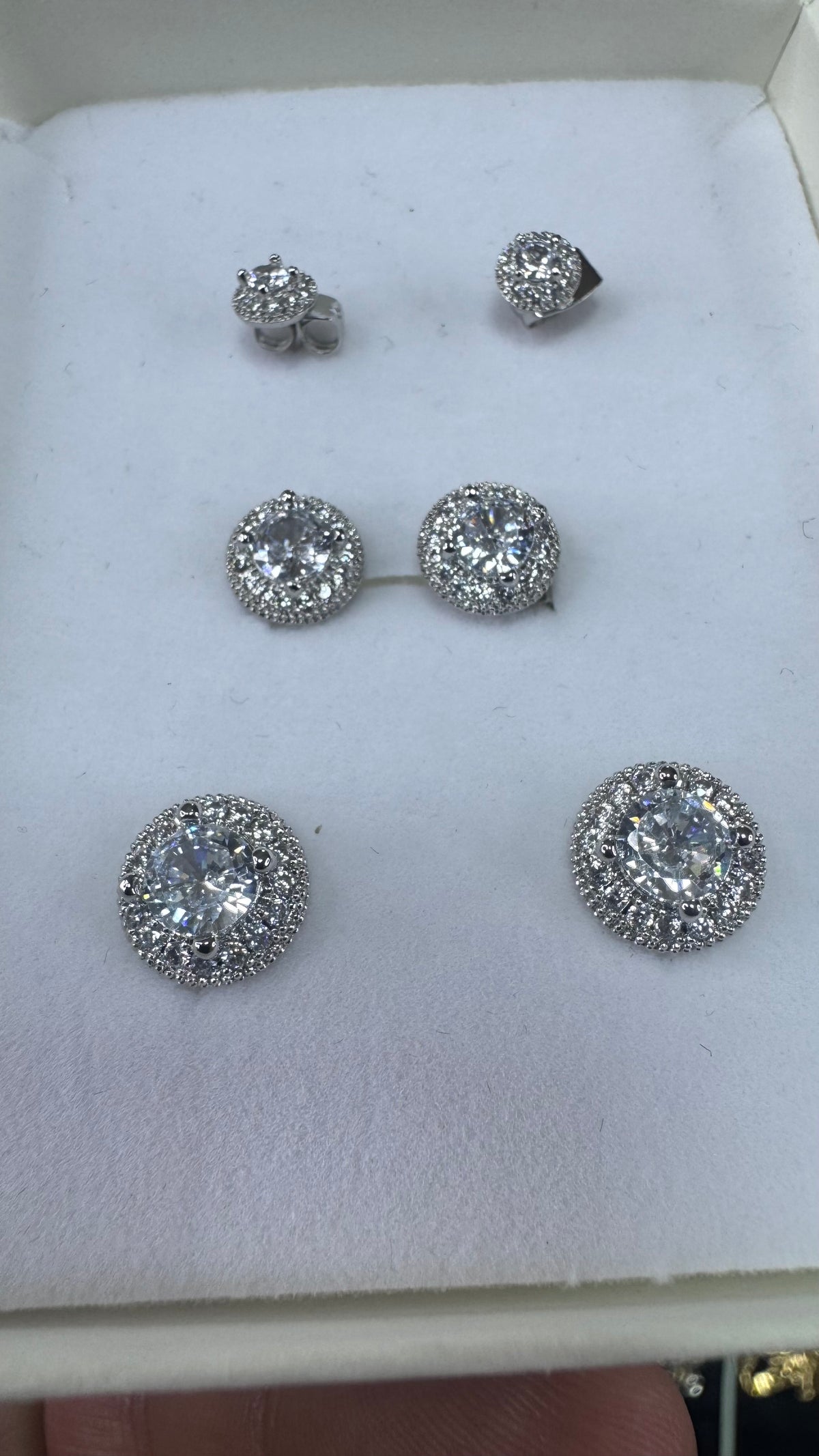 Orecchini Punto luce modello Ronaldo X 3 coppie *0007