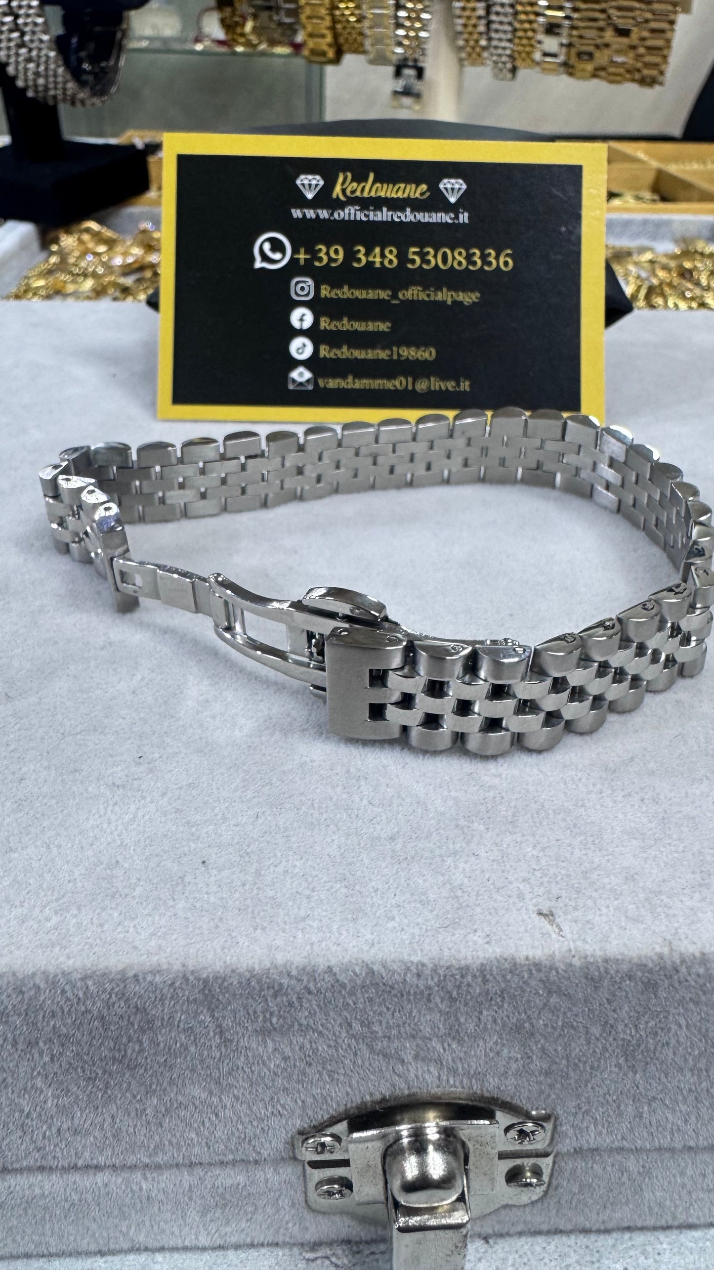 Bracciale modello giubileo acciaio argento *57