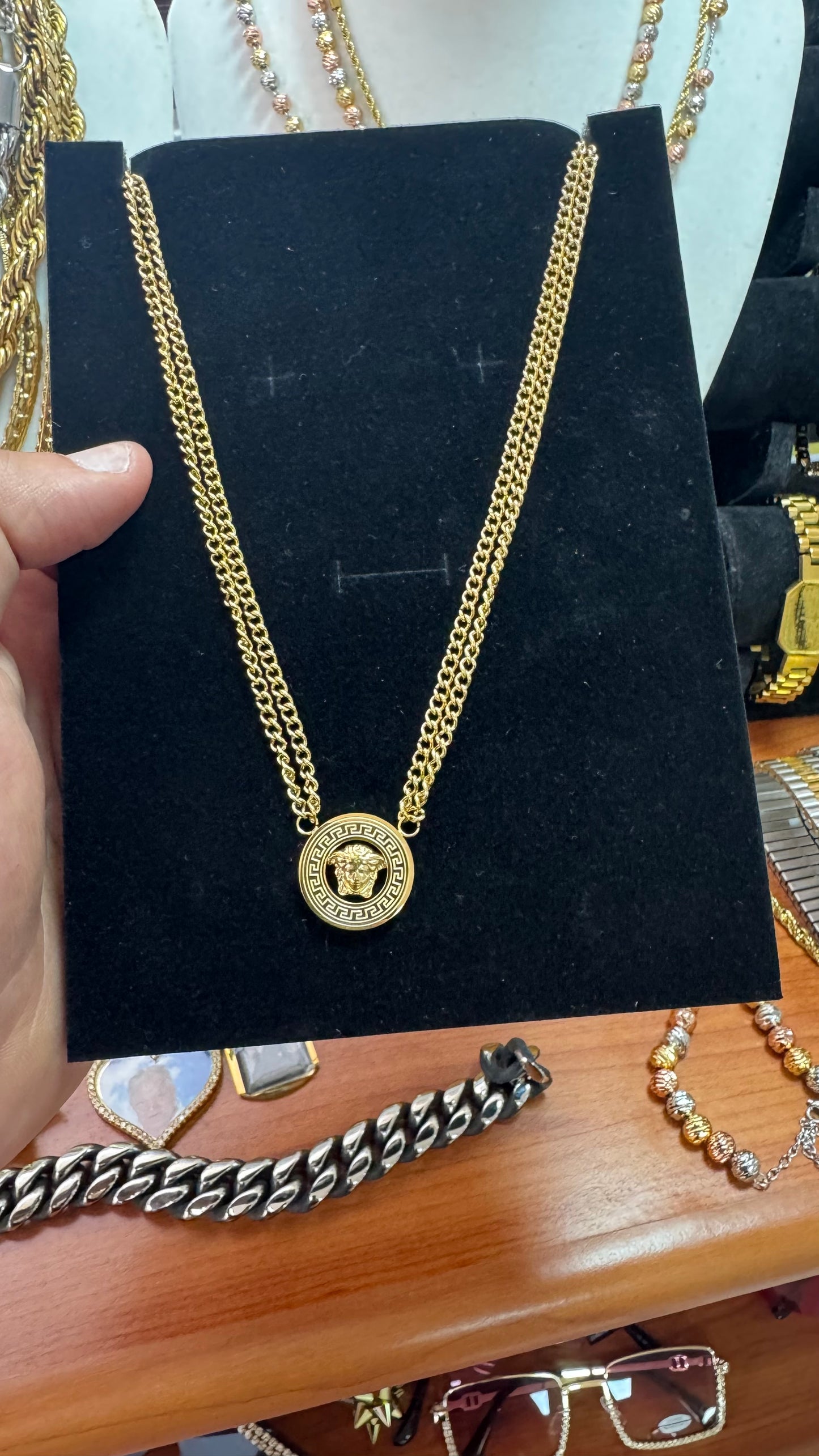 Collana girocollo acciaio *14