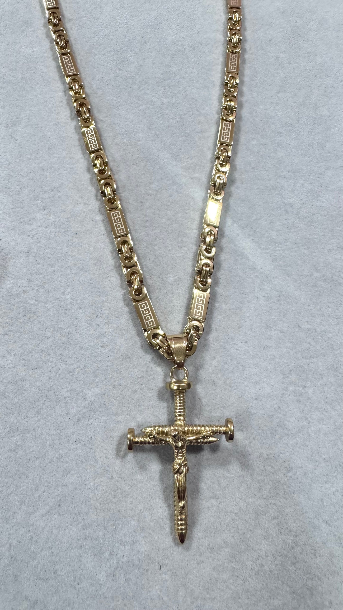 Combo Kit croce Chiodo acciaio oro *253