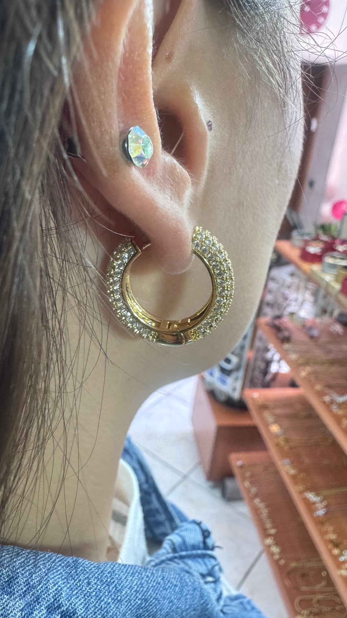 Orecchini con brillantini*449966