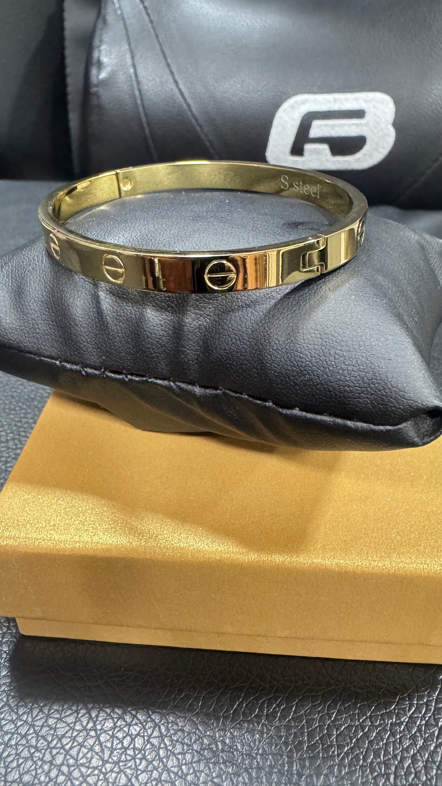 Bracciale Rigido acciaio oro *71