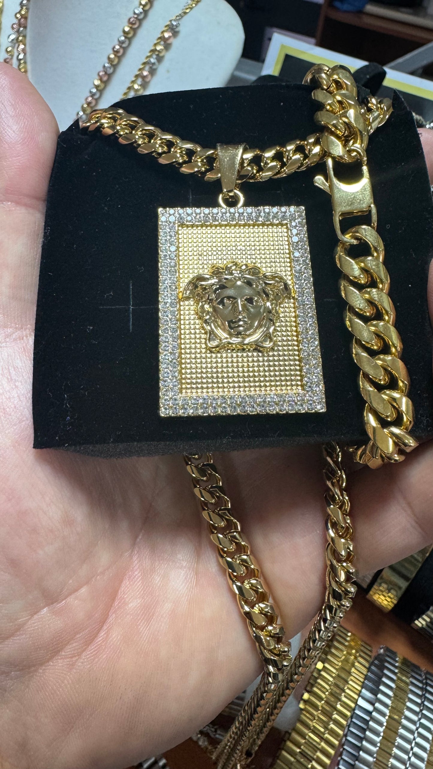Combo kit acciaio medusa oro *77