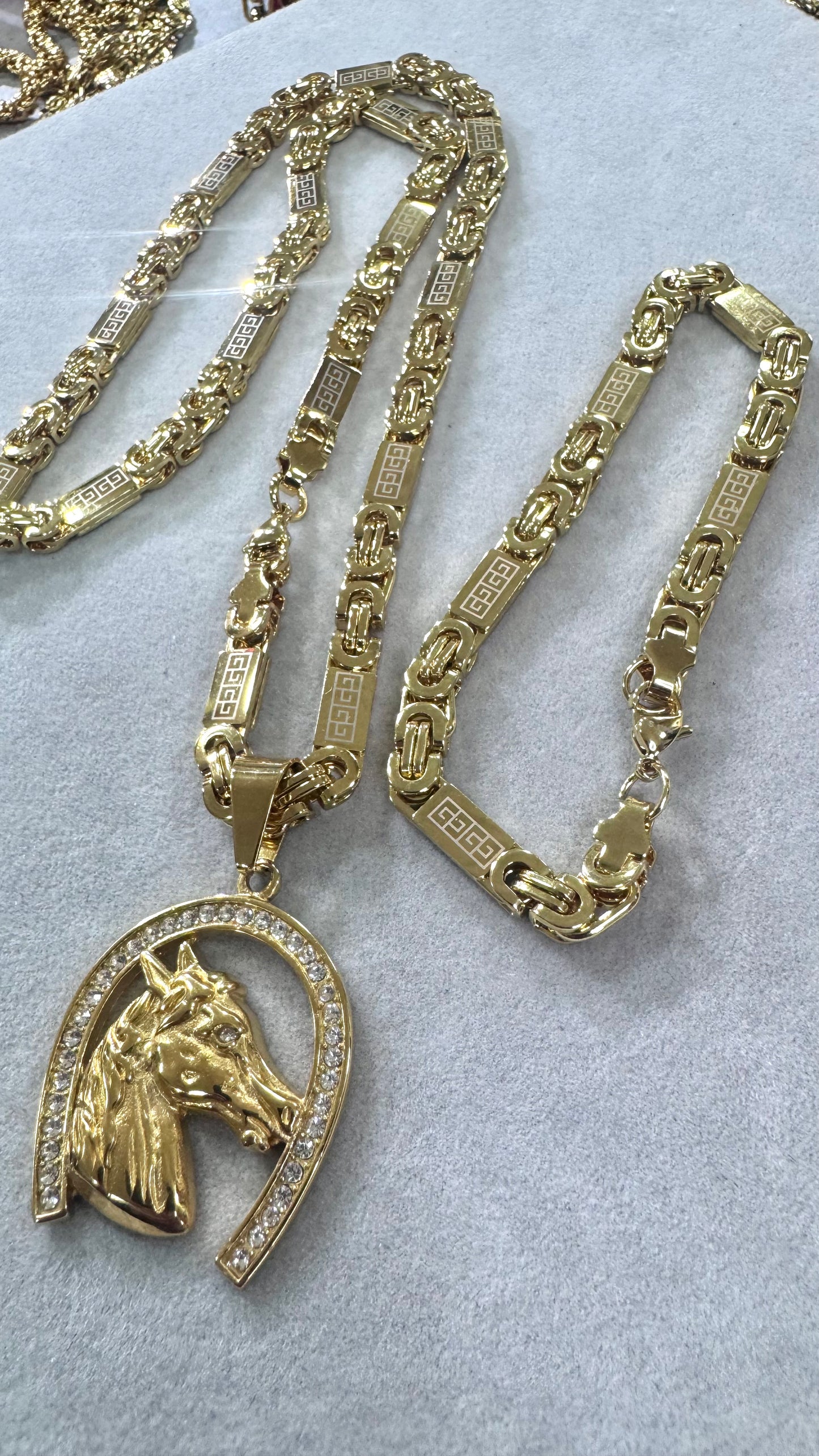 combo kit cavallo Acciaio oro*195