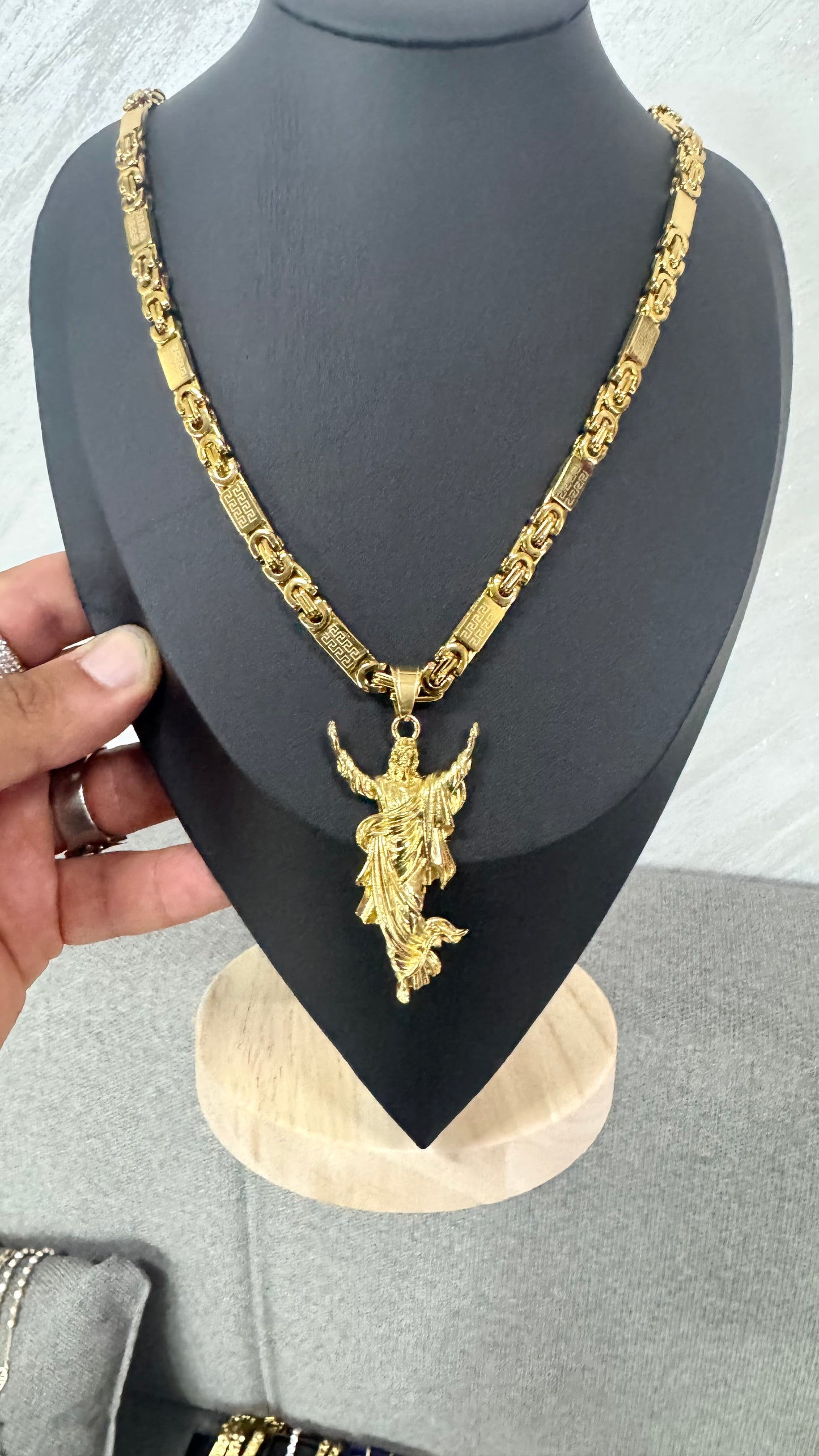 Combo kit Gesù acciaio oro *125