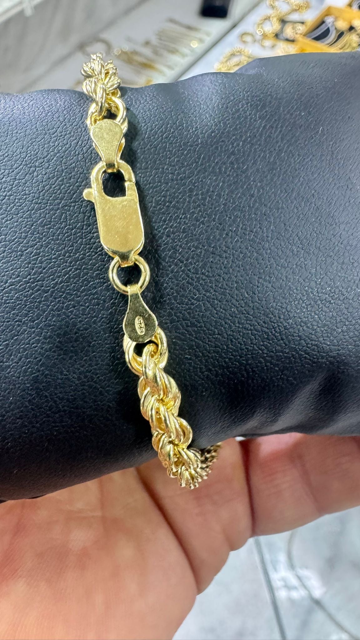 Bracciale a corda in argento 925