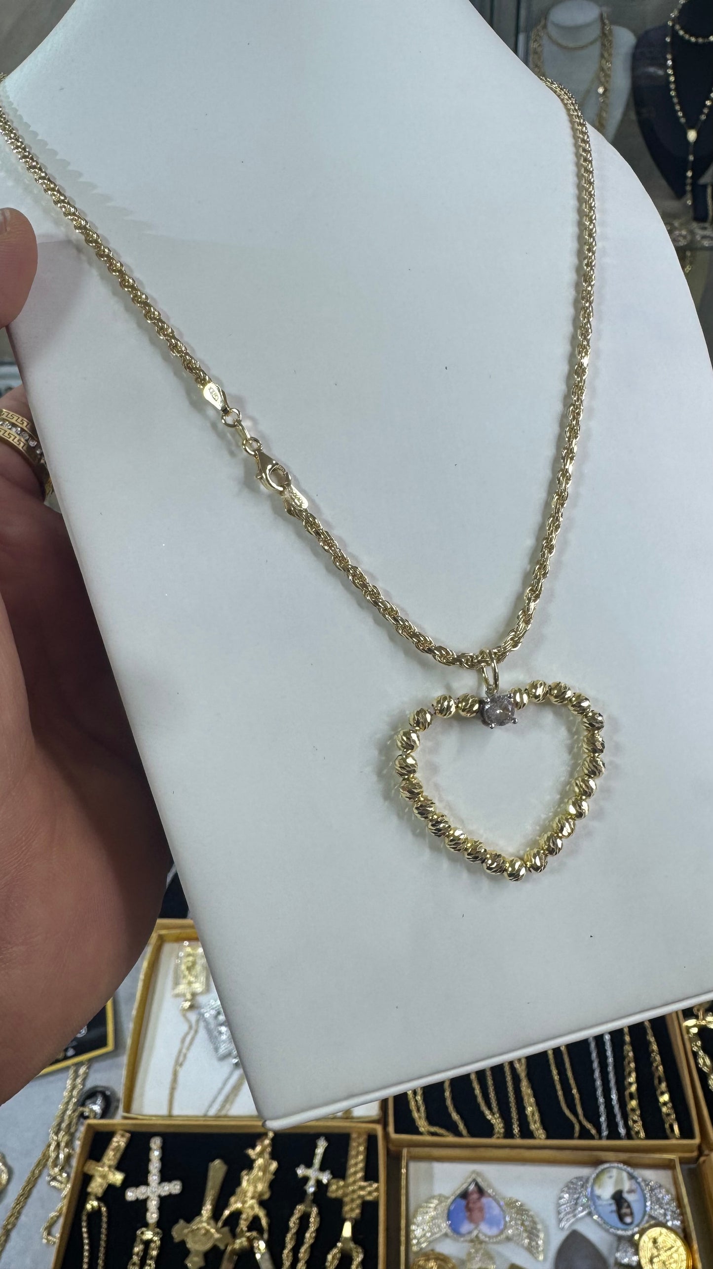 Collana Argento 925 cuore Slash *622