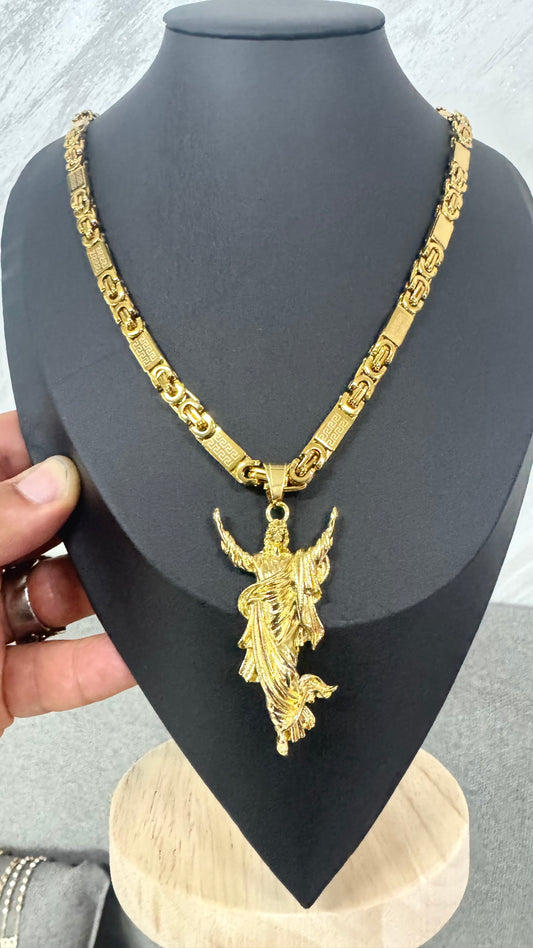 Combo kit Gesù acciaio oro *125
