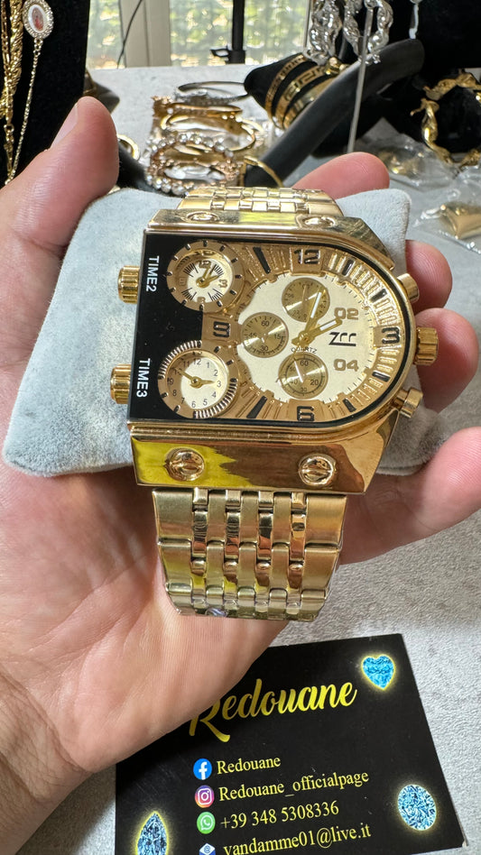Orologio acciaio oro *02
