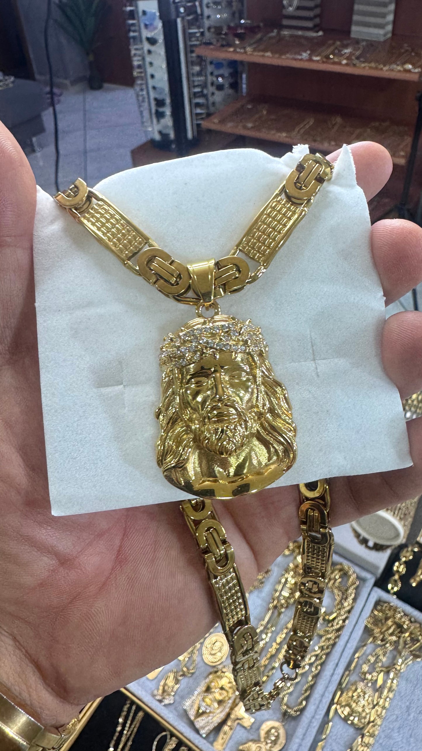 combo kit Gesù Acciaio oro*174