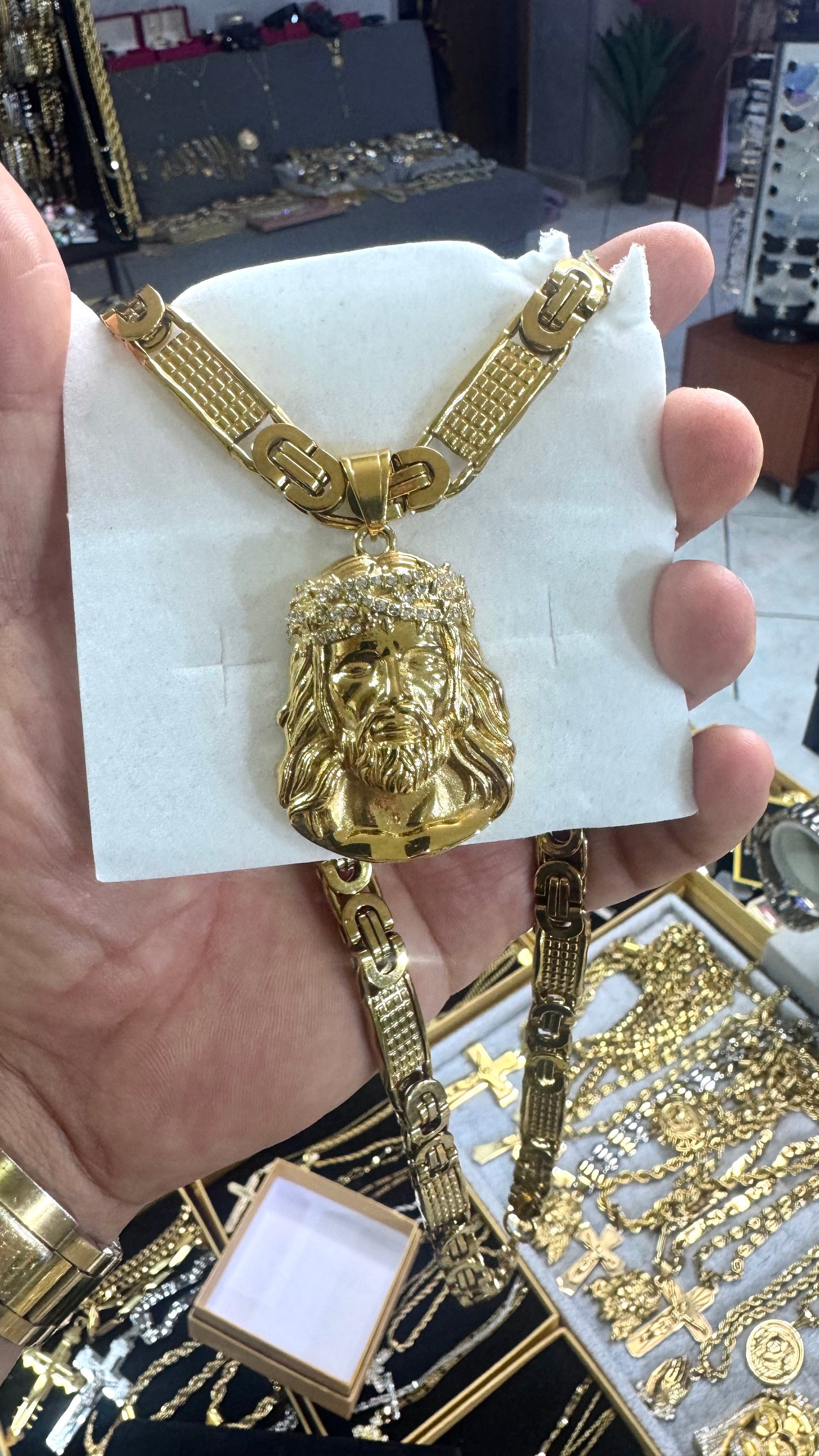 combo kit Gesù Acciaio oro*174