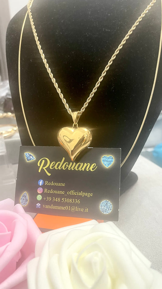 Collana con cuoricino acciaio *05