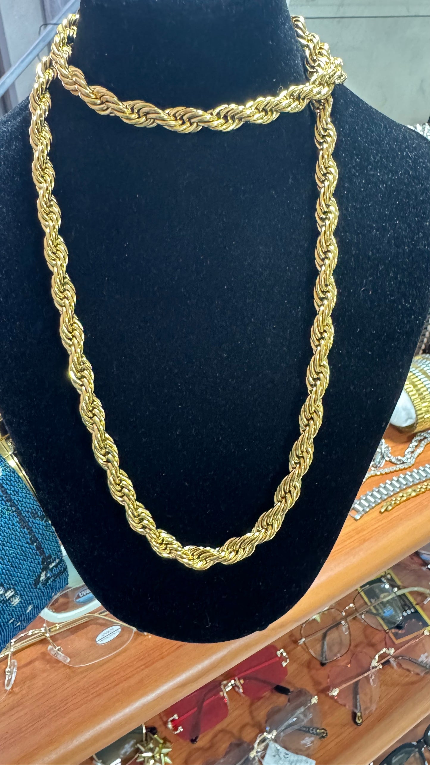 Collana lunga 80 cm acciaio *06