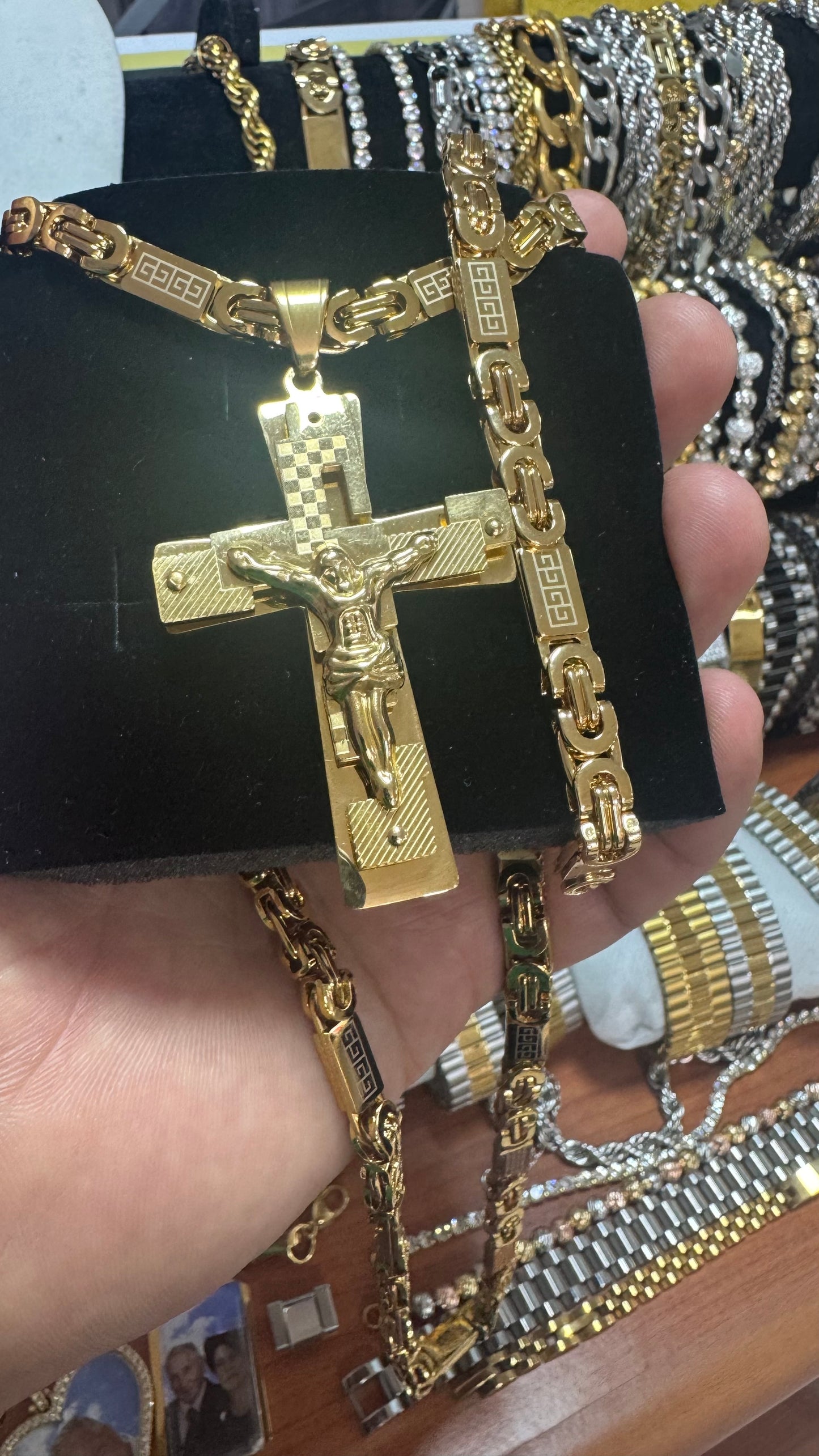 Combo kit acciaio oro *85