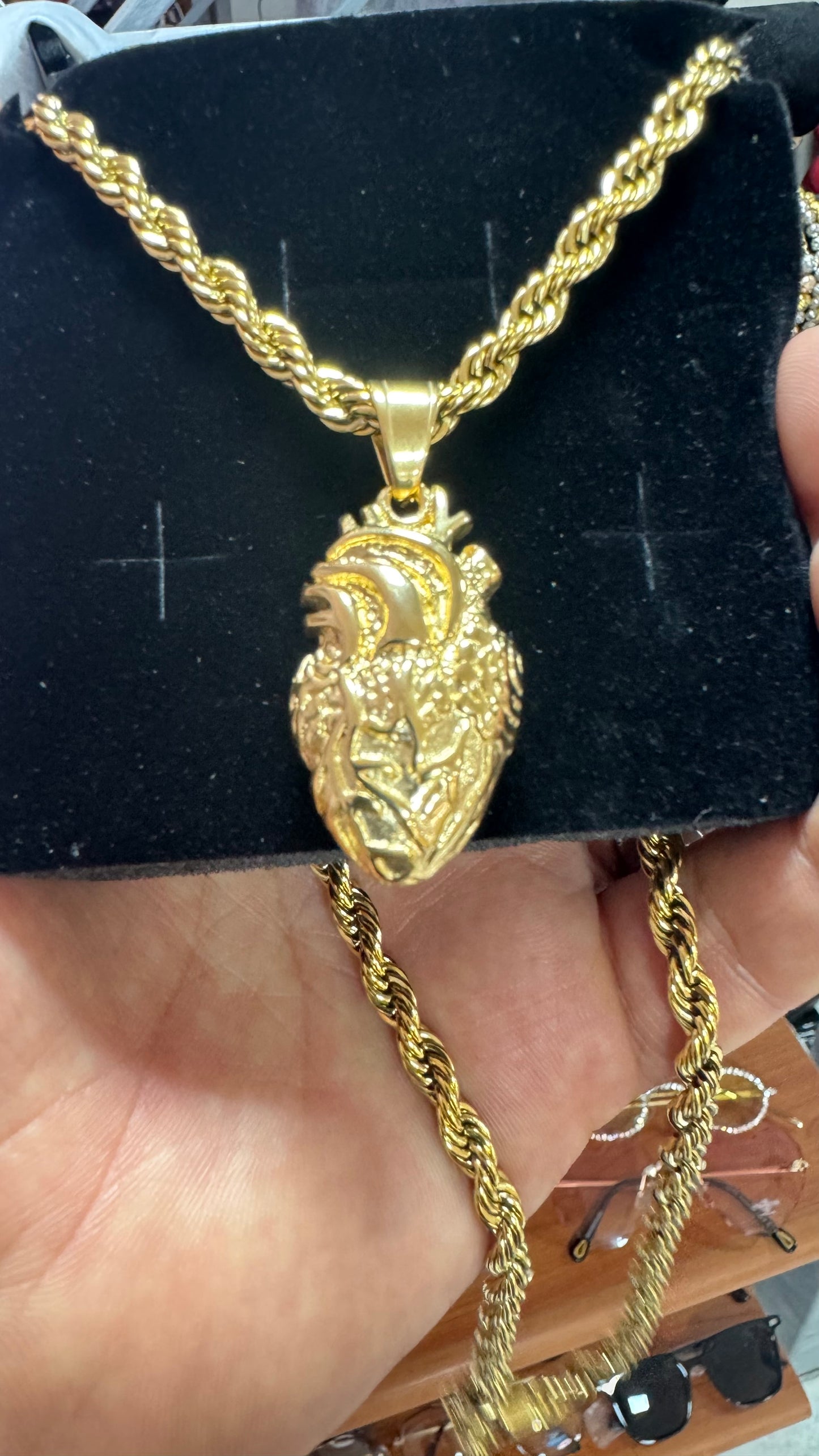 Combo kit Cuore acciaio oro *125