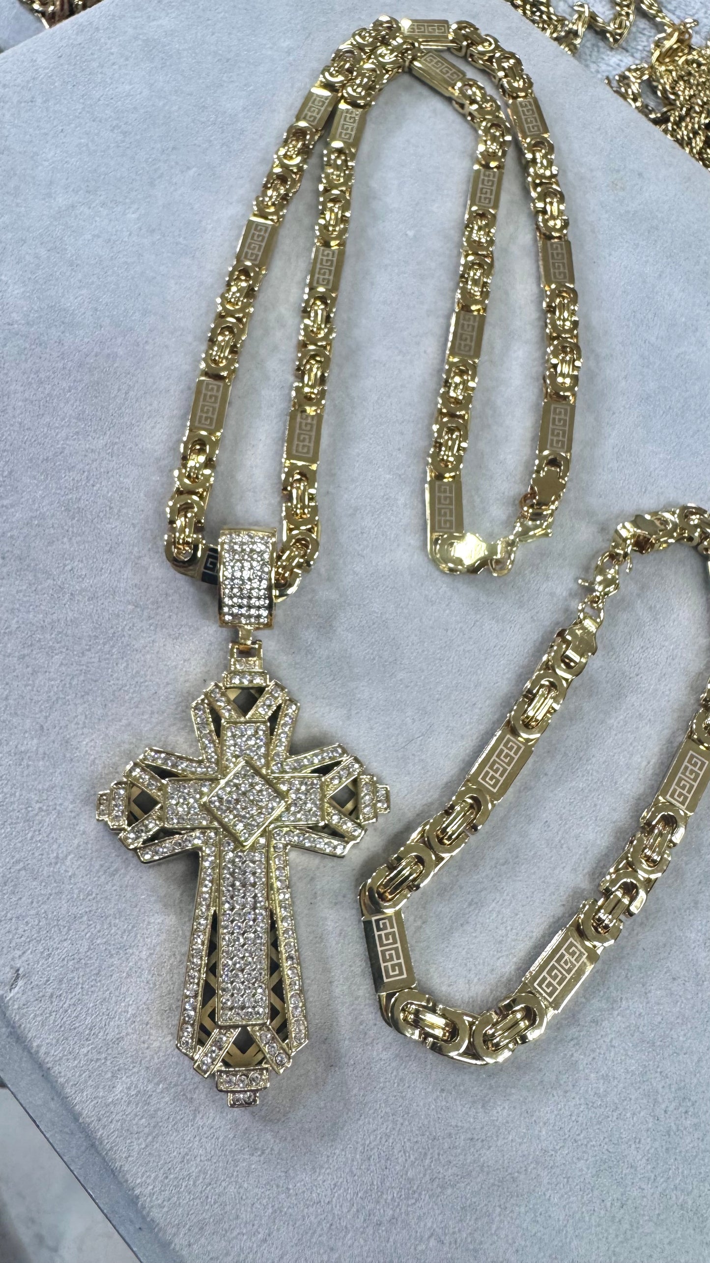 combo kit croce Acciaio oro*191